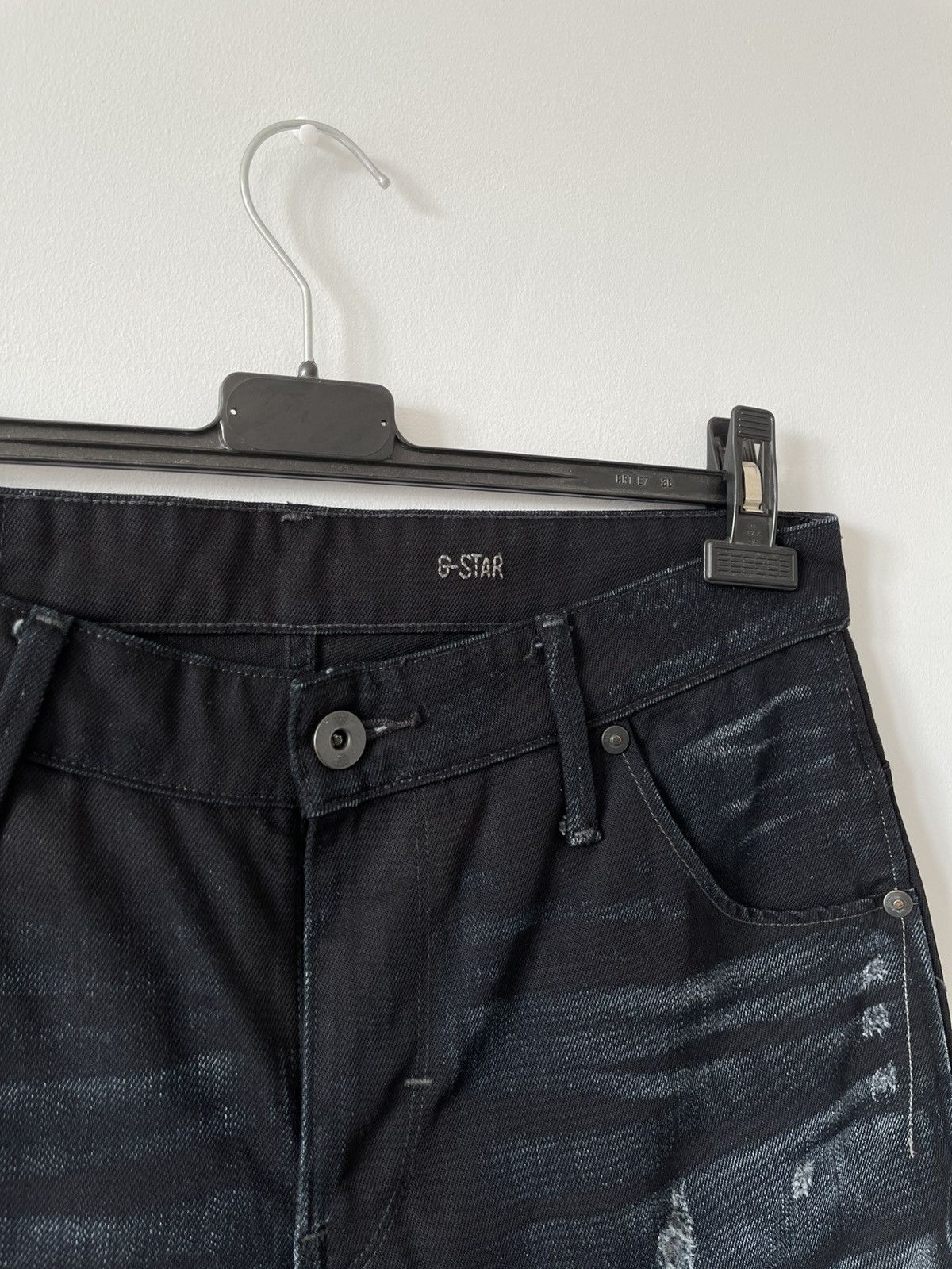 G-Star G-Star Raw Arc 3D Slim Faded Whiskers Stretch Denim Jeans Size US 32 / EU 48 - 9 Thumbnail