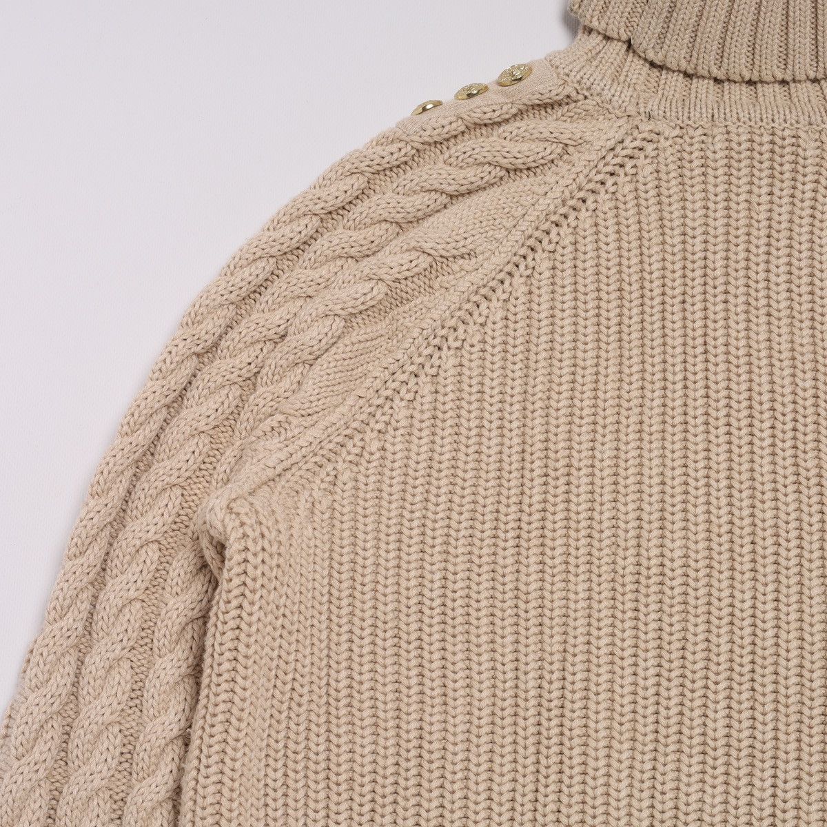 Other Holland Cooper Greenwich Cable Knit Jumper Sweater Beige Size M / US 6-8 / IT 42-44 - 14 Thumbnail