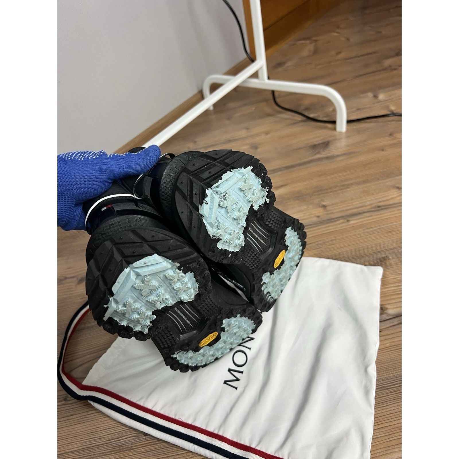 Moncler MINT! MONCLER TRAILGRIP LITE2 Vibram Ripstop Black Sneakers Size US 10.5 / EU 43-44 - 9 Thumbnail