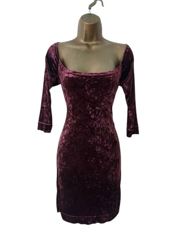 Vintage Hobbs vintage velvet dress L Size L / US 10 / IT 46 - 1 Thumbnail