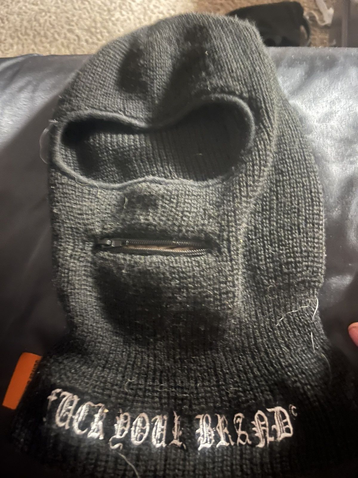 FUCKYOURBRAND Teeth zipper balaclava