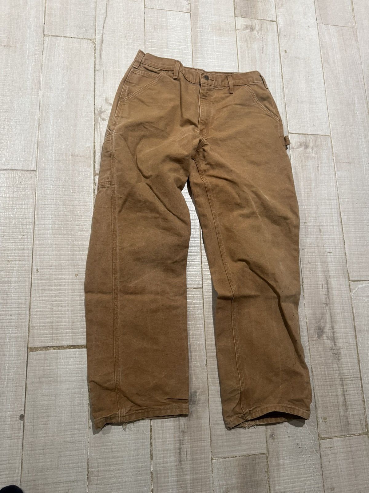 Carhartt Vintage Tan Carhartt Work pants Size US 34 / EU 50 - 1 Thumbnail