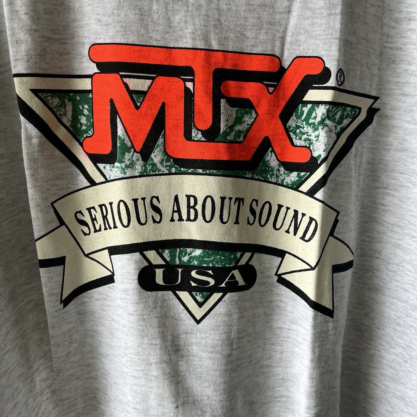 Vintage Vintage MTX serious About Sound Grey / White Tshirt Men’s XL Size US XL / EU 56 / 4 - 3 Thumbnail