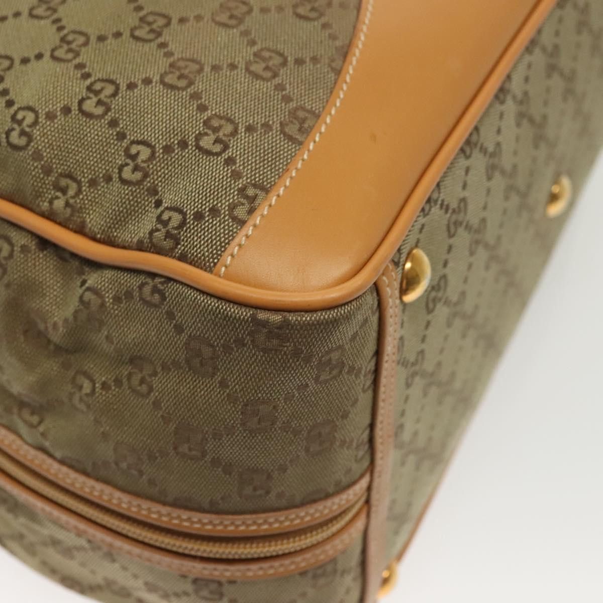 Gucci GUCCI GG Canvas Boston Bag Gold Beige 013 123 013 123 Size ONE SIZE - 14 Thumbnail