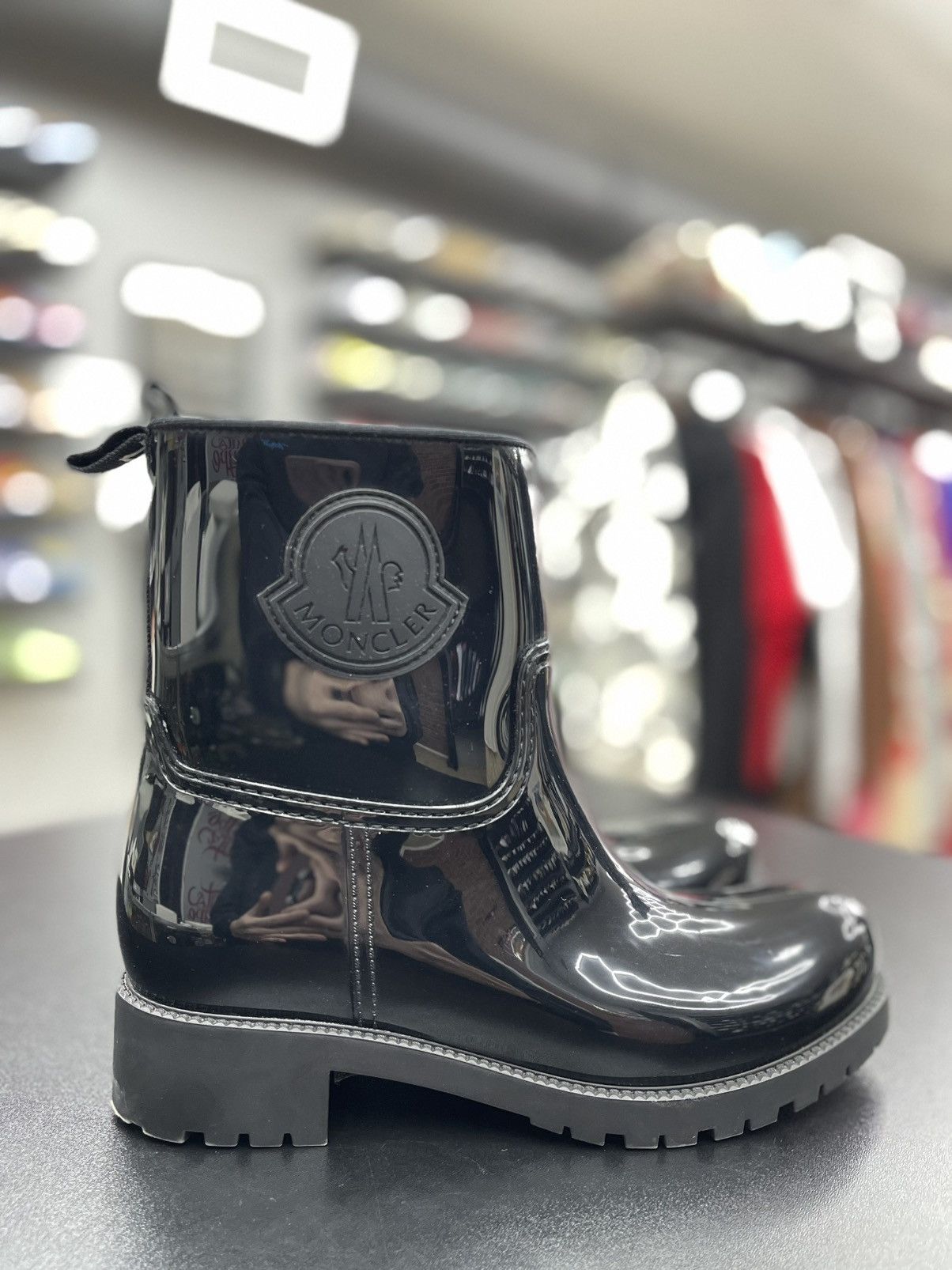 Moncler Size 8US/38EU - MONCLER Ginette Rubber Rain Boots Size US 8 / IT 38 - 3 Thumbnail