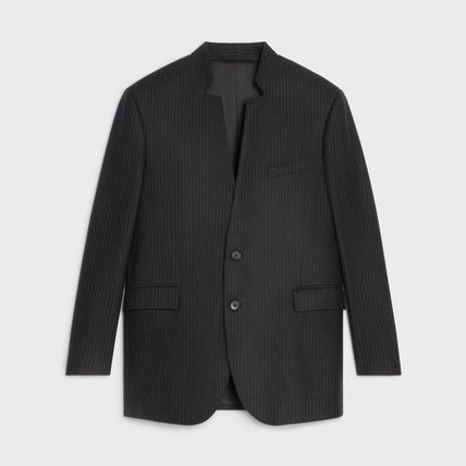 Celine o1bcso1str0824 Boxy Jacket in Noir Size US S / EU 44-46 / 1 - 1 Thumbnail