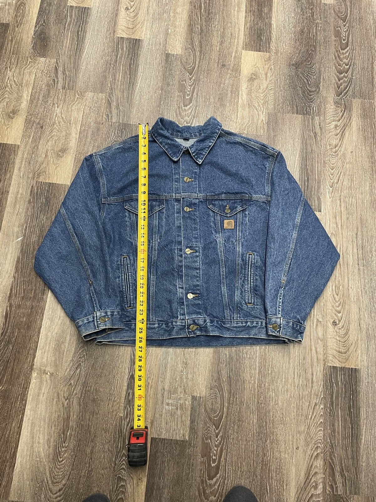 Carhartt VTG Carhartt Denim Trucker Jacket Size US XL / EU 56 / 4 - 8 Thumbnail