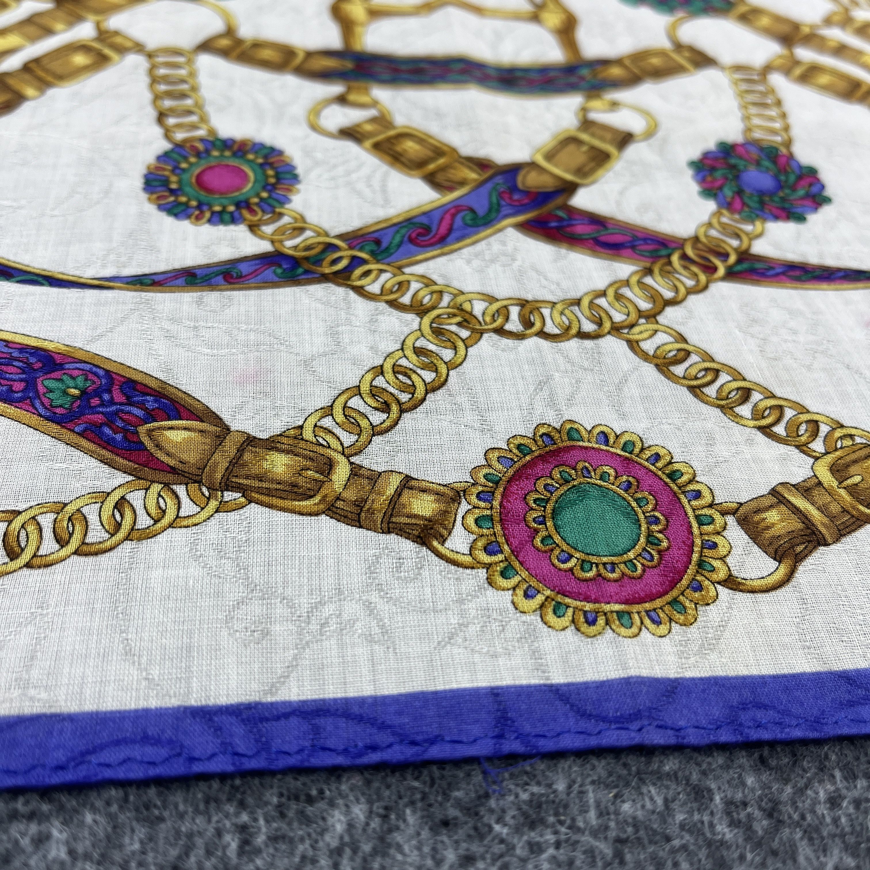 Trussardi × Vintage Trussardi Handkerchief / Bandana / Neckerchief B377 Size ONE SIZE - 6 Thumbnail