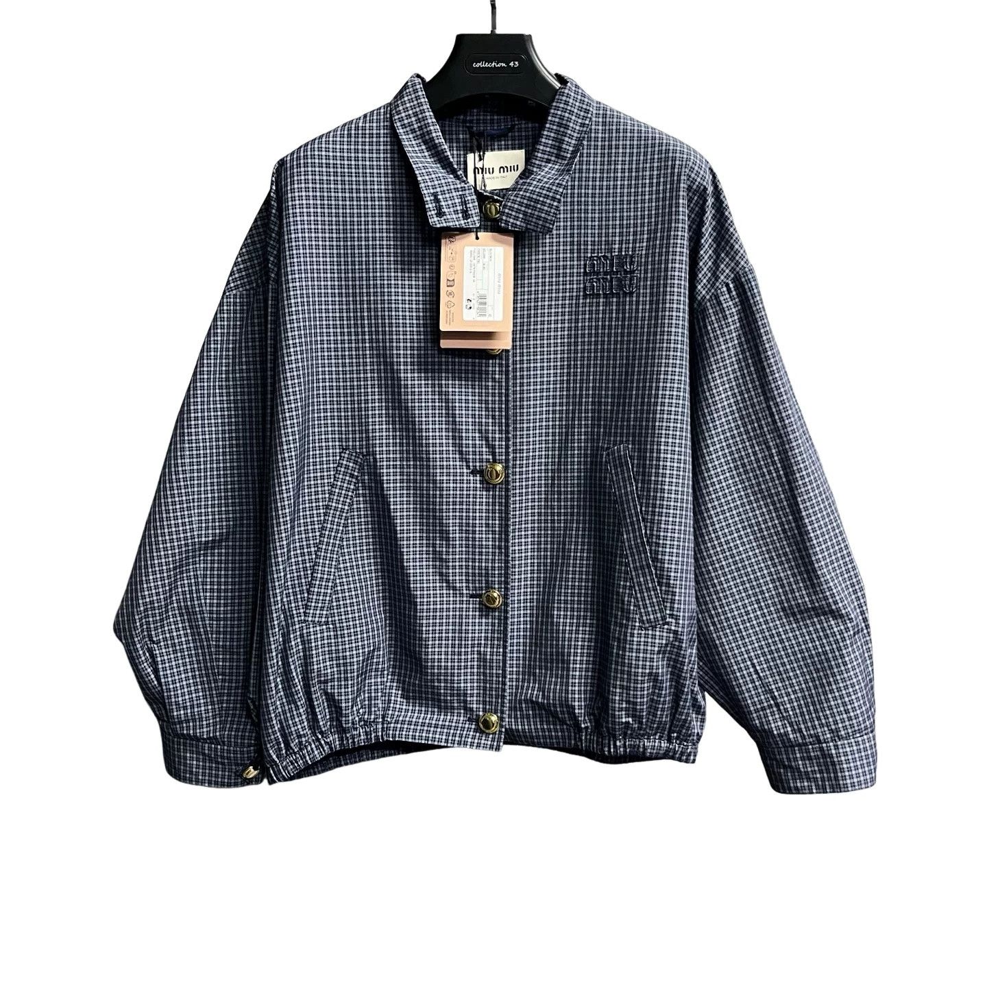 Miu Miu Miu Miu Check Blouson Jacket Size 42 Size M / US 6-8 / IT 42-44 - 1 Thumbnail