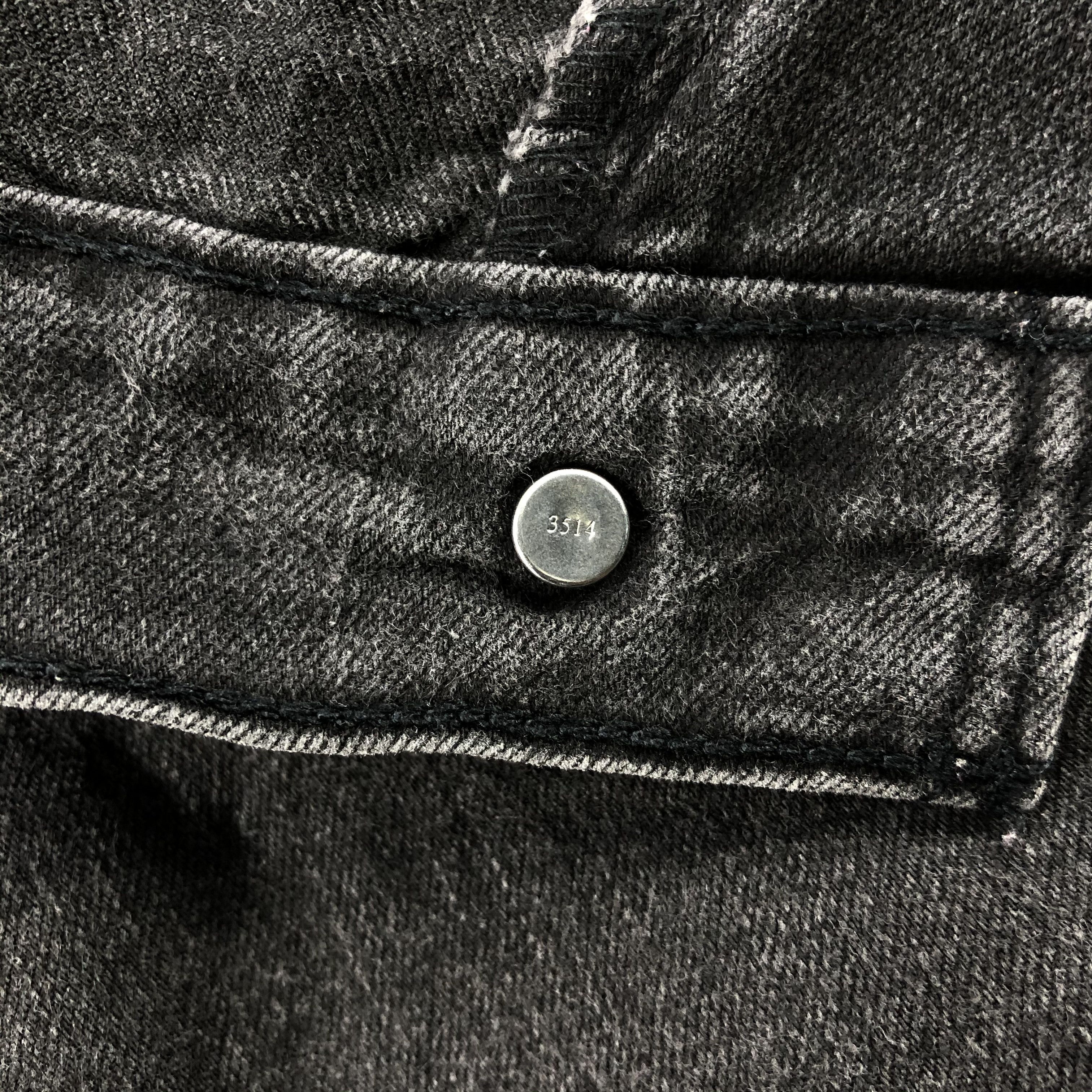 Levi's Faded Black Levis 505 Jeans Vintage Straight Denim-J1101 Size US 33 - 8 Thumbnail