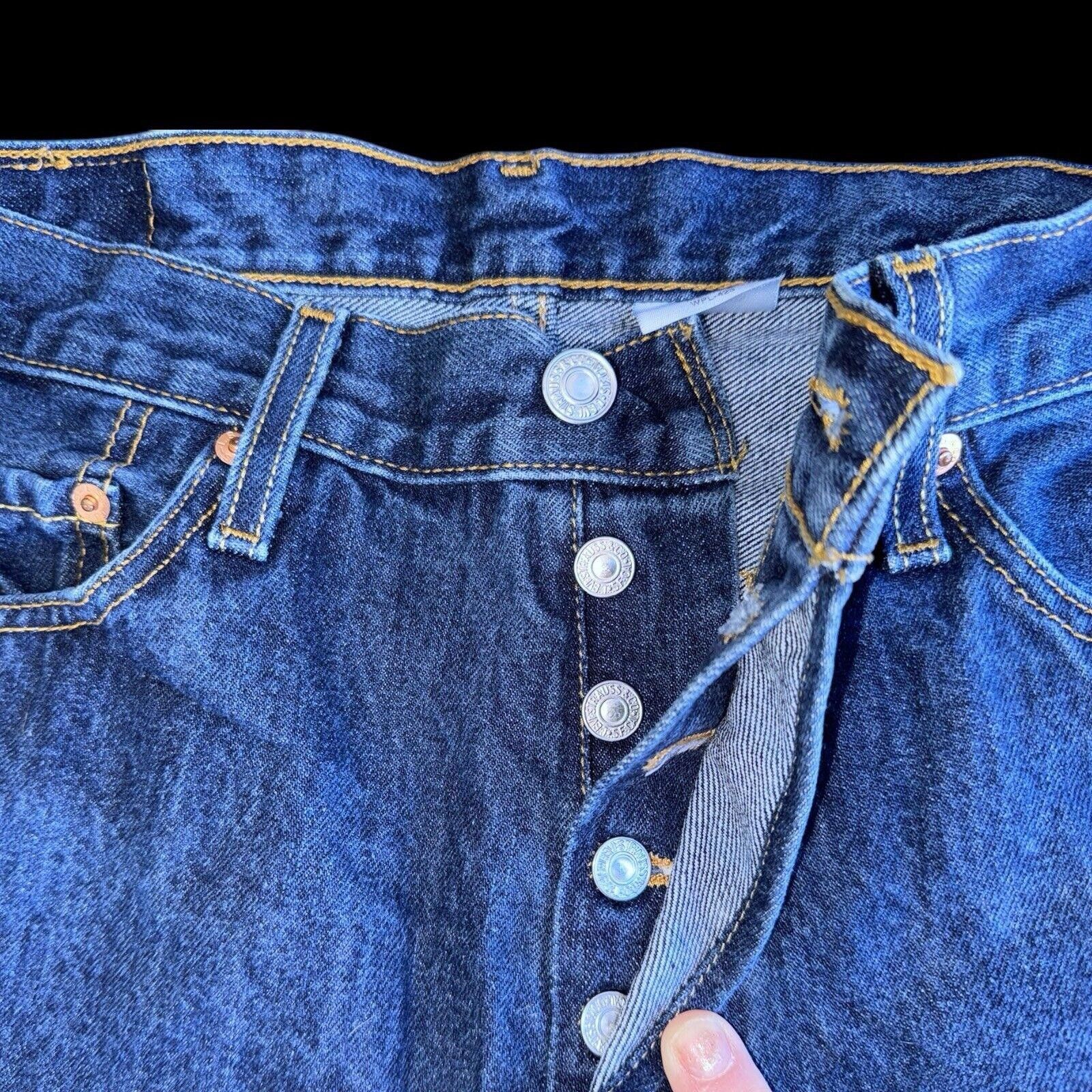 Levi's Levi's 501 Button Fly High Rise Cut Off Jean Shorts 33 Size 32" / US 10 / IT 46 - 2 Thumbnail