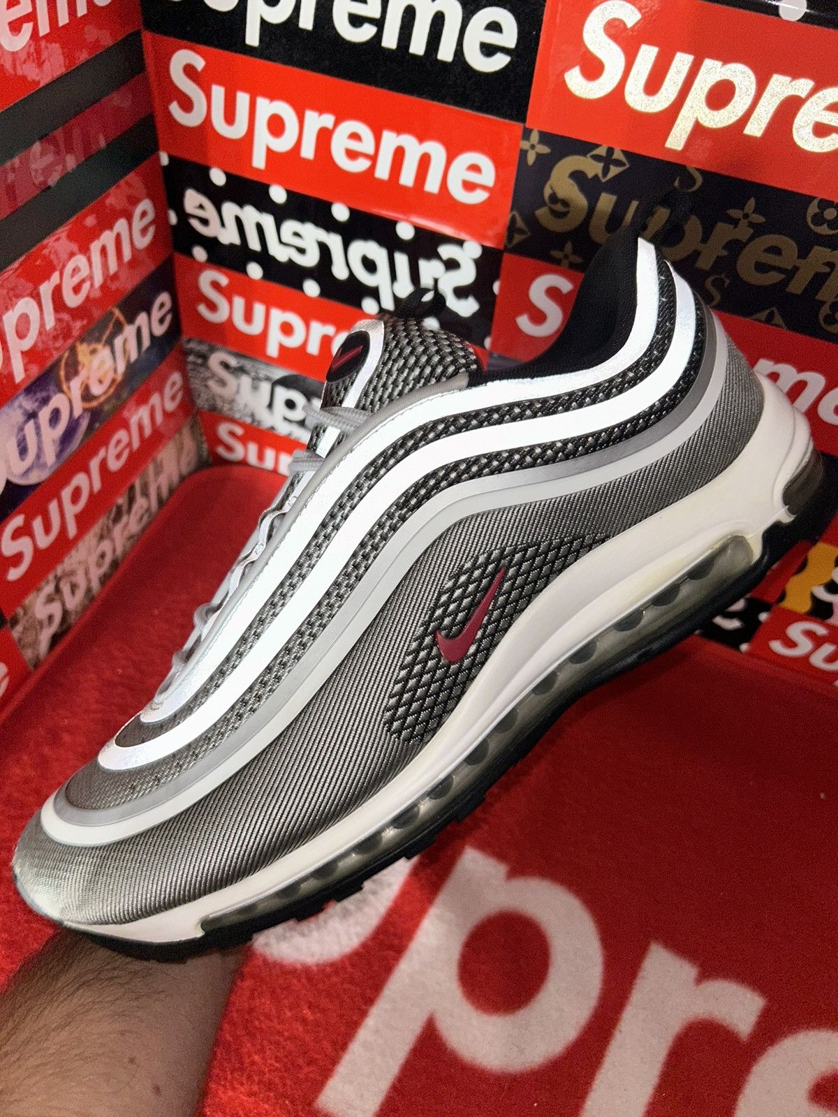 Nike Nike Air Max 97 Ultra 17 Silver Bullet 918356-003 size 12 Size US 12 / EU 45 - 6 Thumbnail