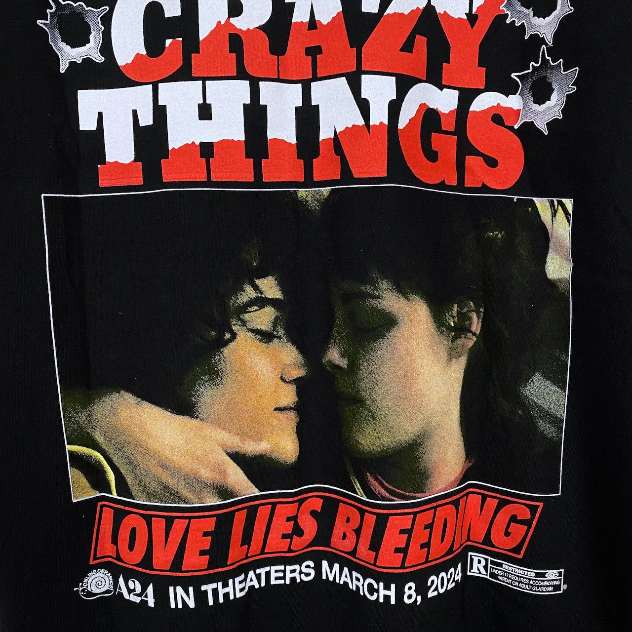 Online Ceramics X A24 LOVE LIES BLEEDING CRAZY THINGS TEE Size US XXL / EU 58 / 5 - 4 Thumbnail