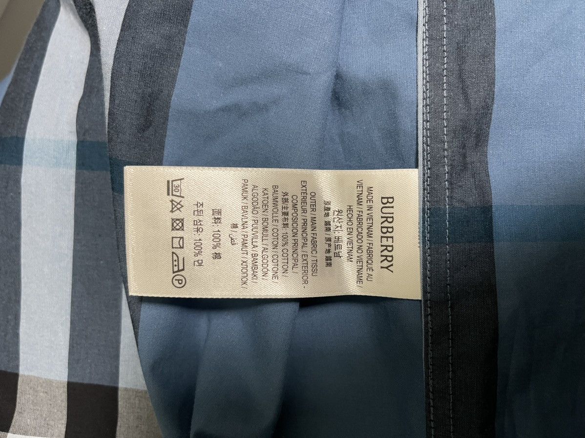 Burberry Burberry Men's Blue Plaid Shirt Size US L / EU 52-54 / 3 - 5 Thumbnail