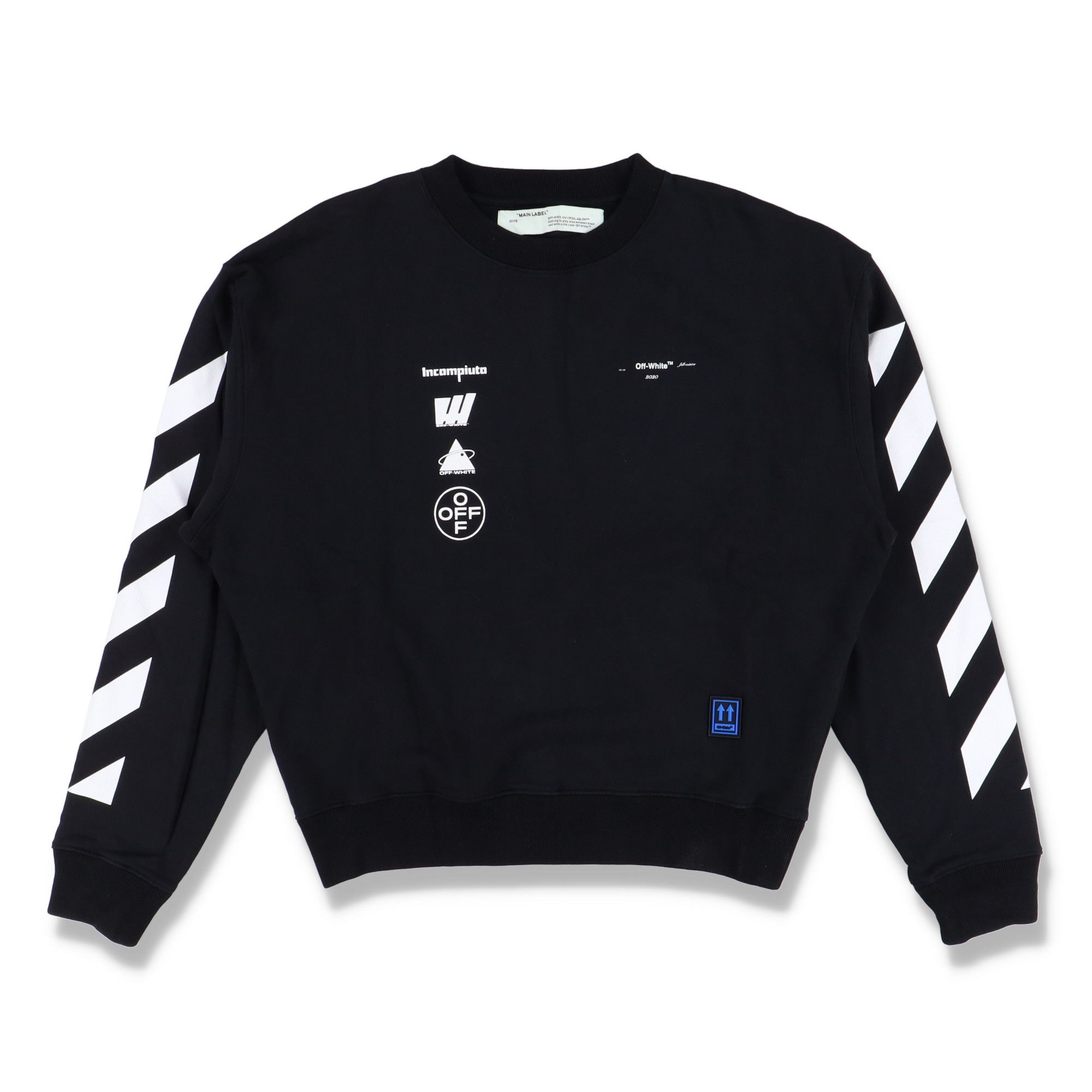 Off-White Black Mariana da Silva Logo Oversized Sweatshirt Size US M / EU 48-50 / 2 - 5 Thumbnail