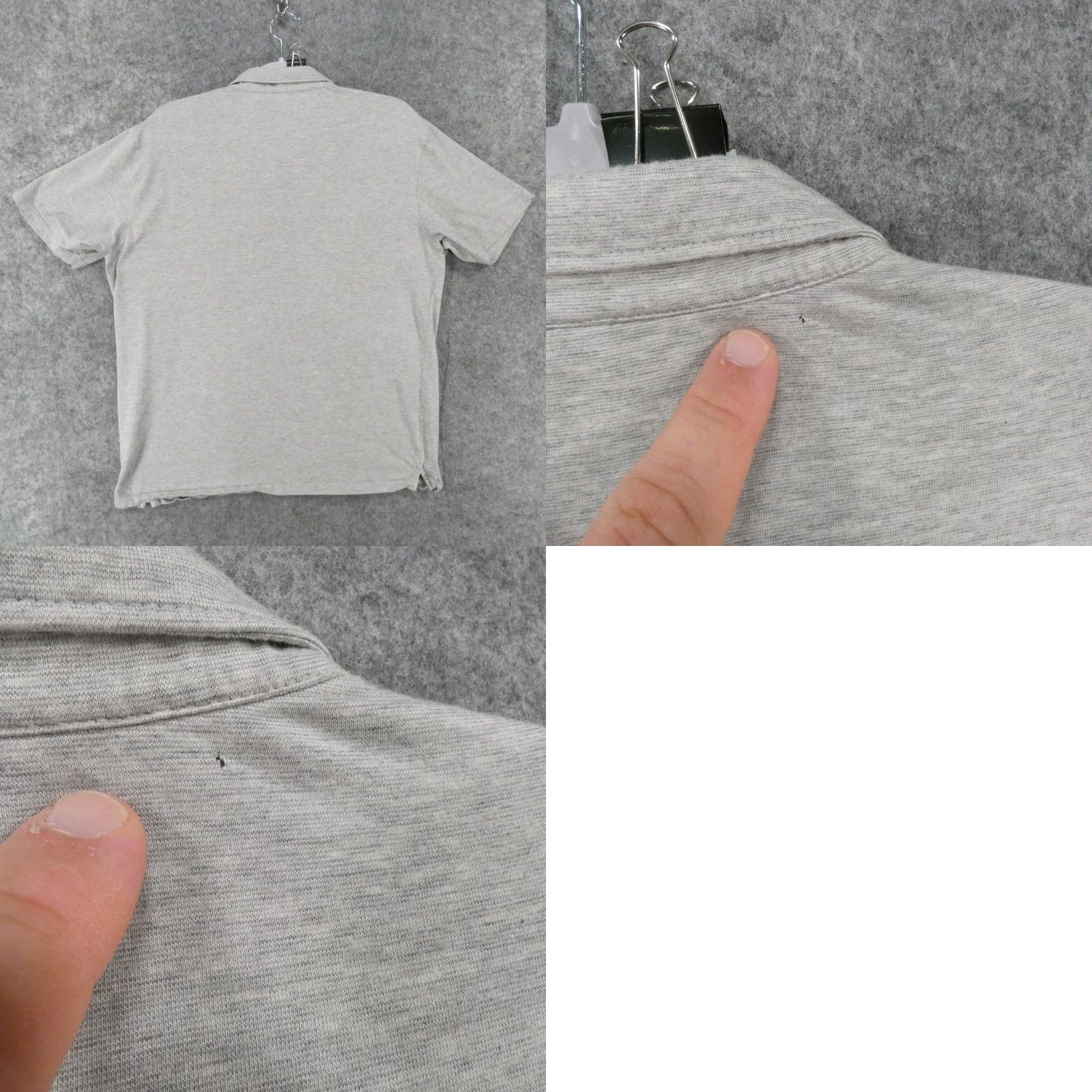 Peter Millar Peter Millar Crown Crafted Polo Mens Large Gray Striped Golf Shirt Size US L / EU 52-54 / 3 - 9 Thumbnail