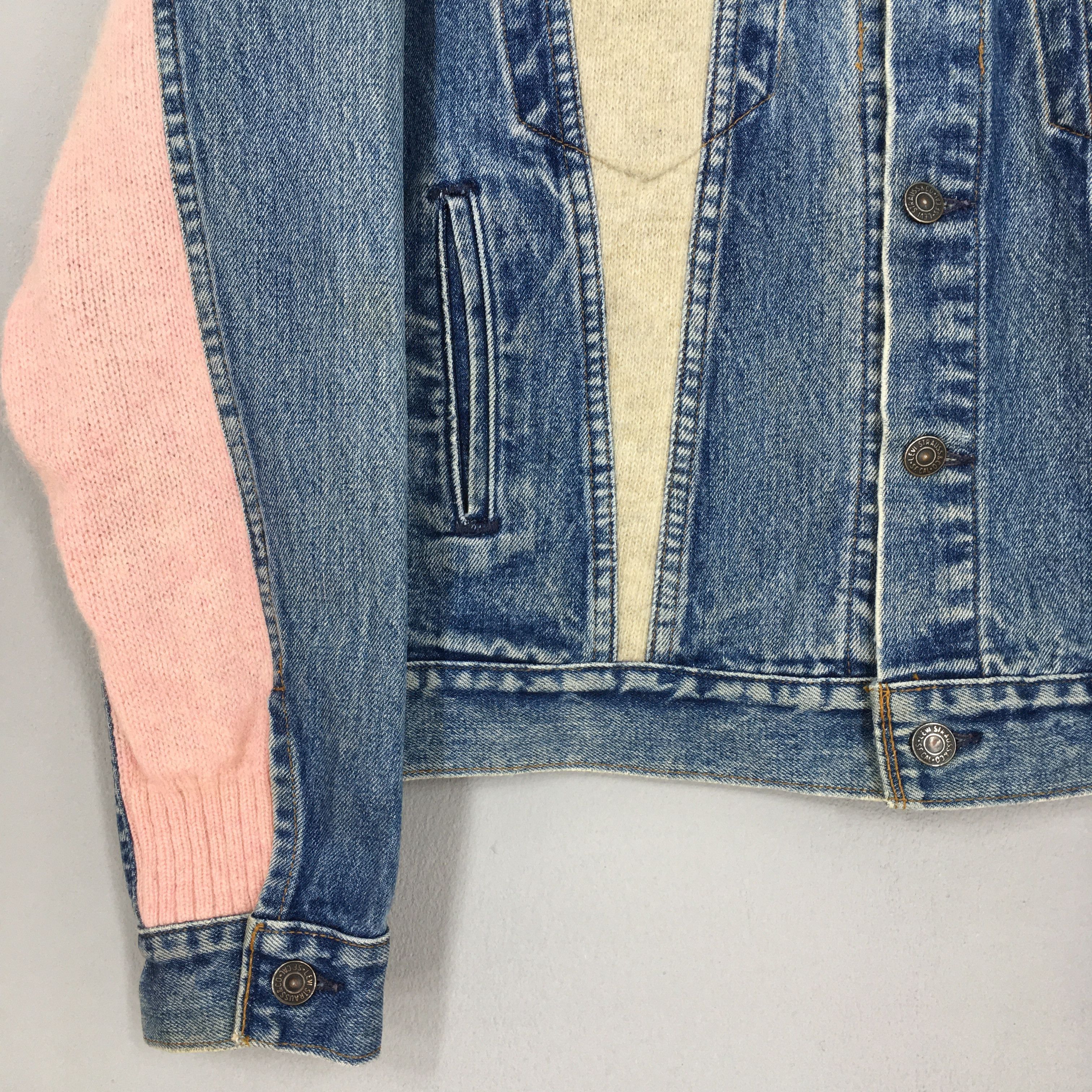 Levi's Vintage 90's Levi's Reconstructed Trucker Denim Blue Jacket Size US S / EU 44-46 / 1 - 3 Thumbnail