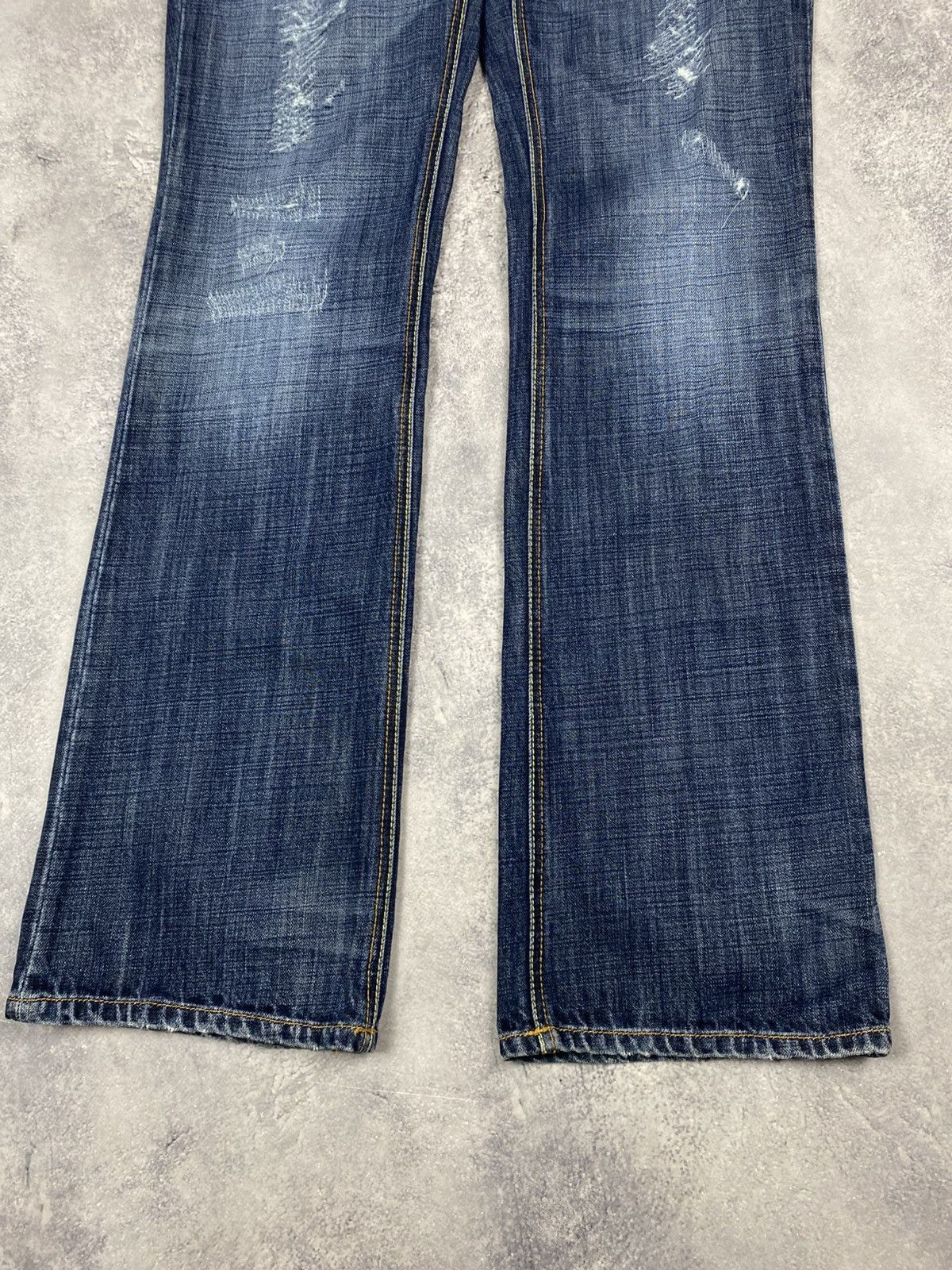 Evisu Evisu Donna Flared Bootcut Jeans Stonewashed y2k japanese Size 31" - 13 Thumbnail
