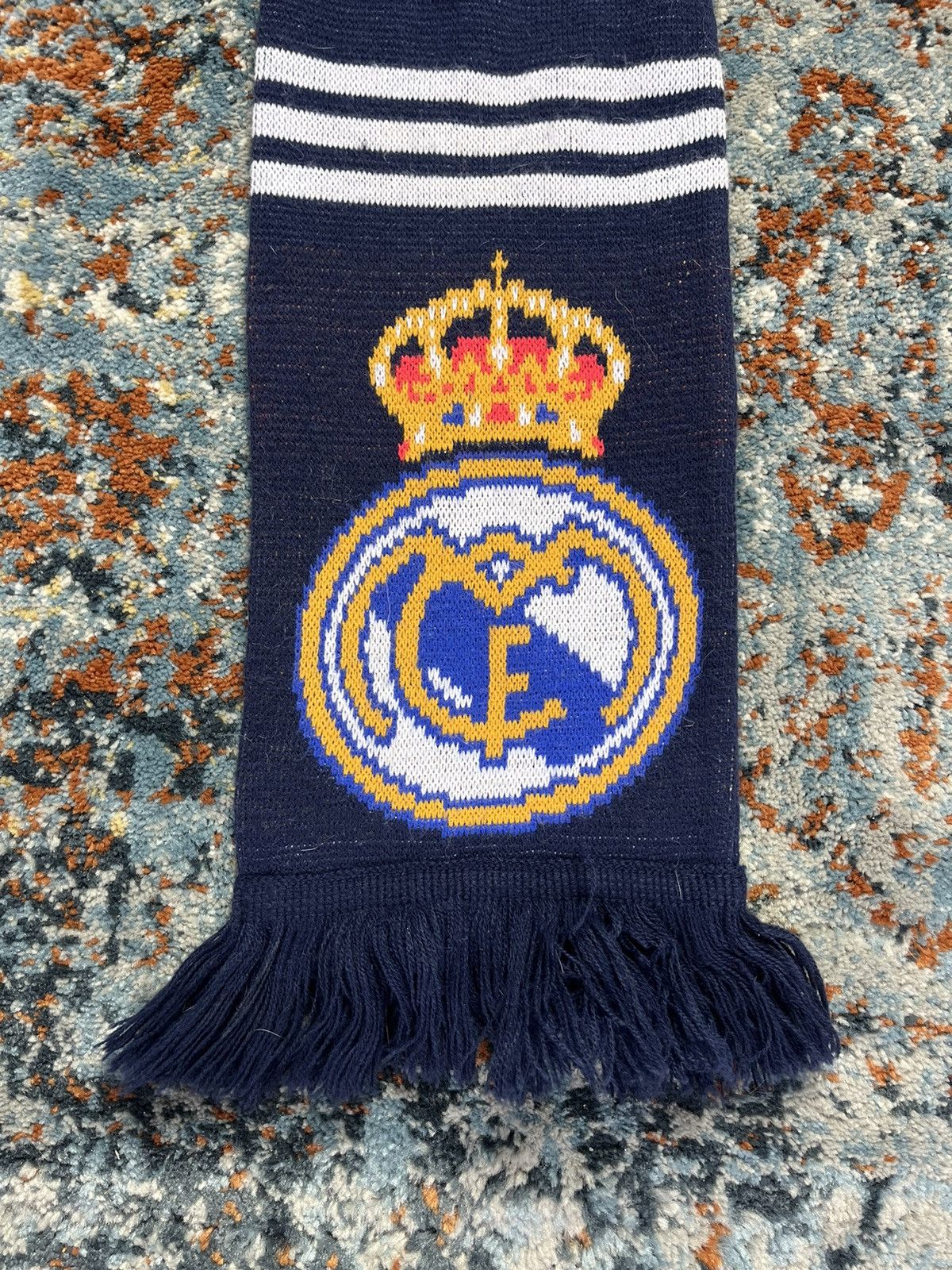 Adidas × Vintage Vintage 00s Adidas Real Madrid scarf soccer football y2k Size ONE SIZE - 2 Thumbnail