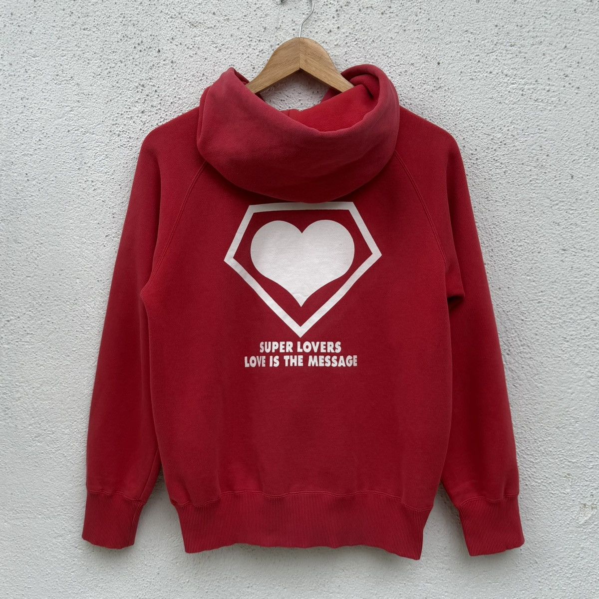 Super Lovers Super Lovers "Love Is The Message" Zip Up Hooded Sweatshirt Size US S / EU 44-46 / 1 - 6 Thumbnail