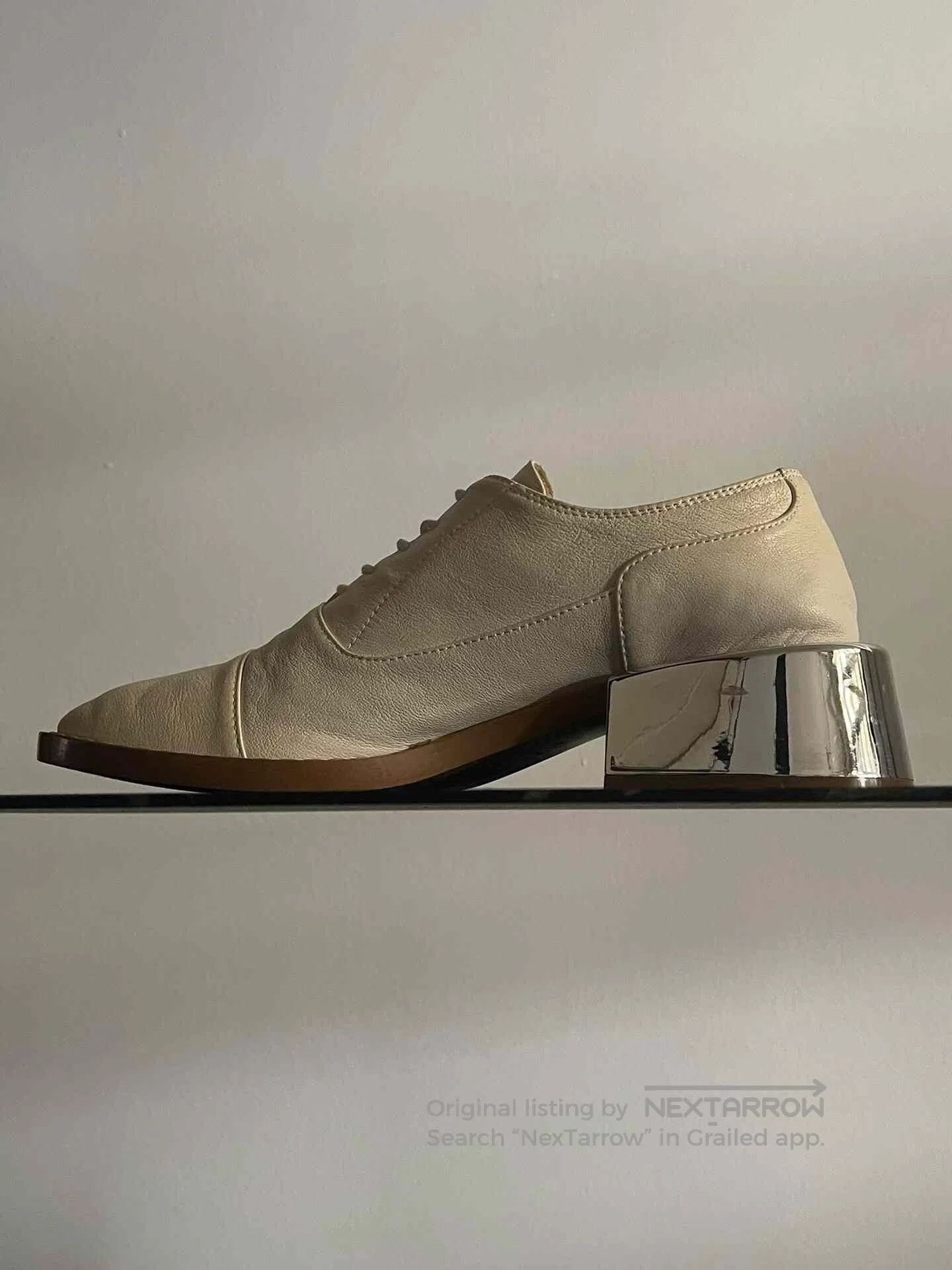 MM6 MM6 Maison Margiela Milky White Lamb Leather Shoes. Size US 8 / IT 38 - 4 Thumbnail