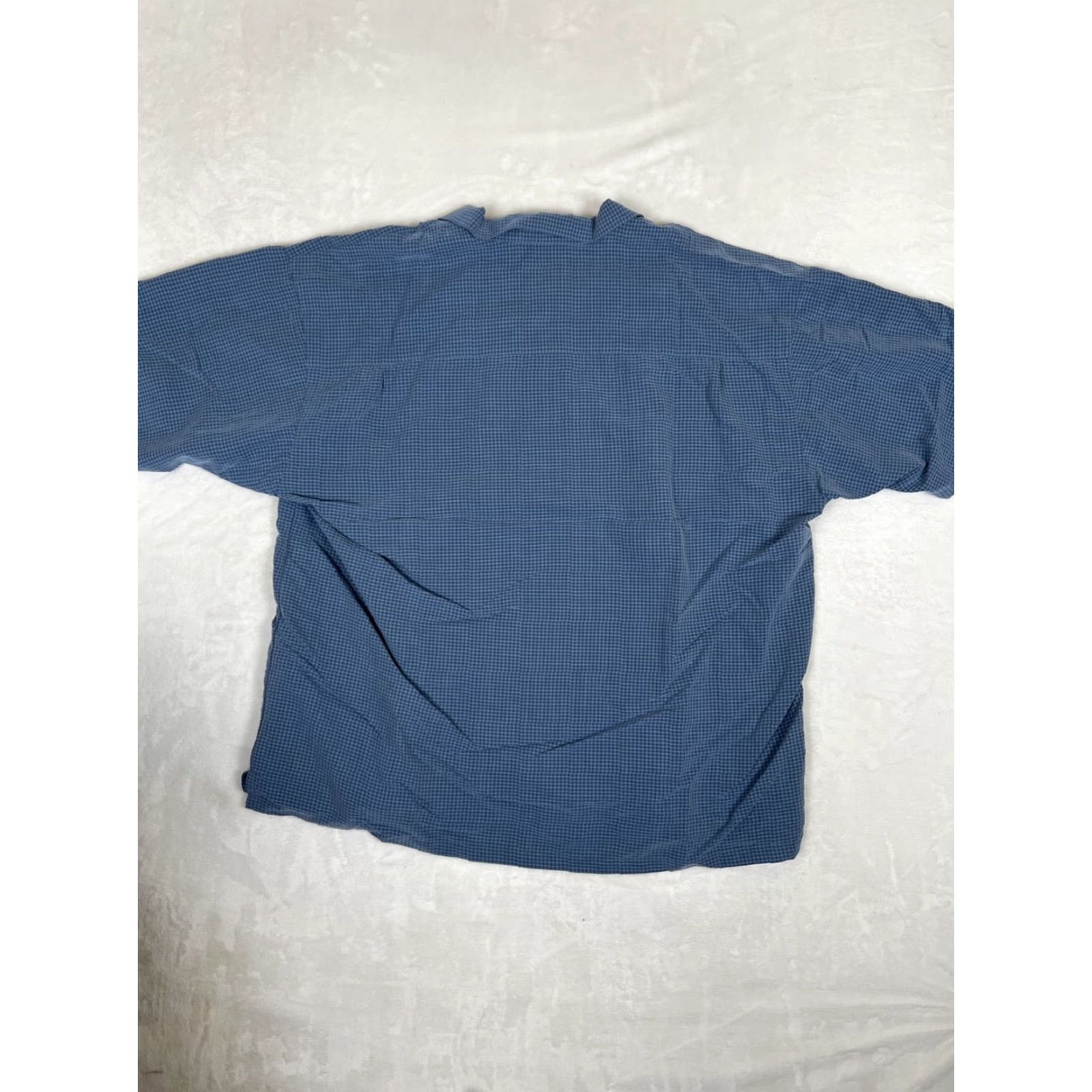 Big Dogs VINTAGE Big Dogs Shirt Short Sleeve Button-Up 3XL Blue Plaid Mens Size US XXL / EU 58 / 5 - 6 Thumbnail