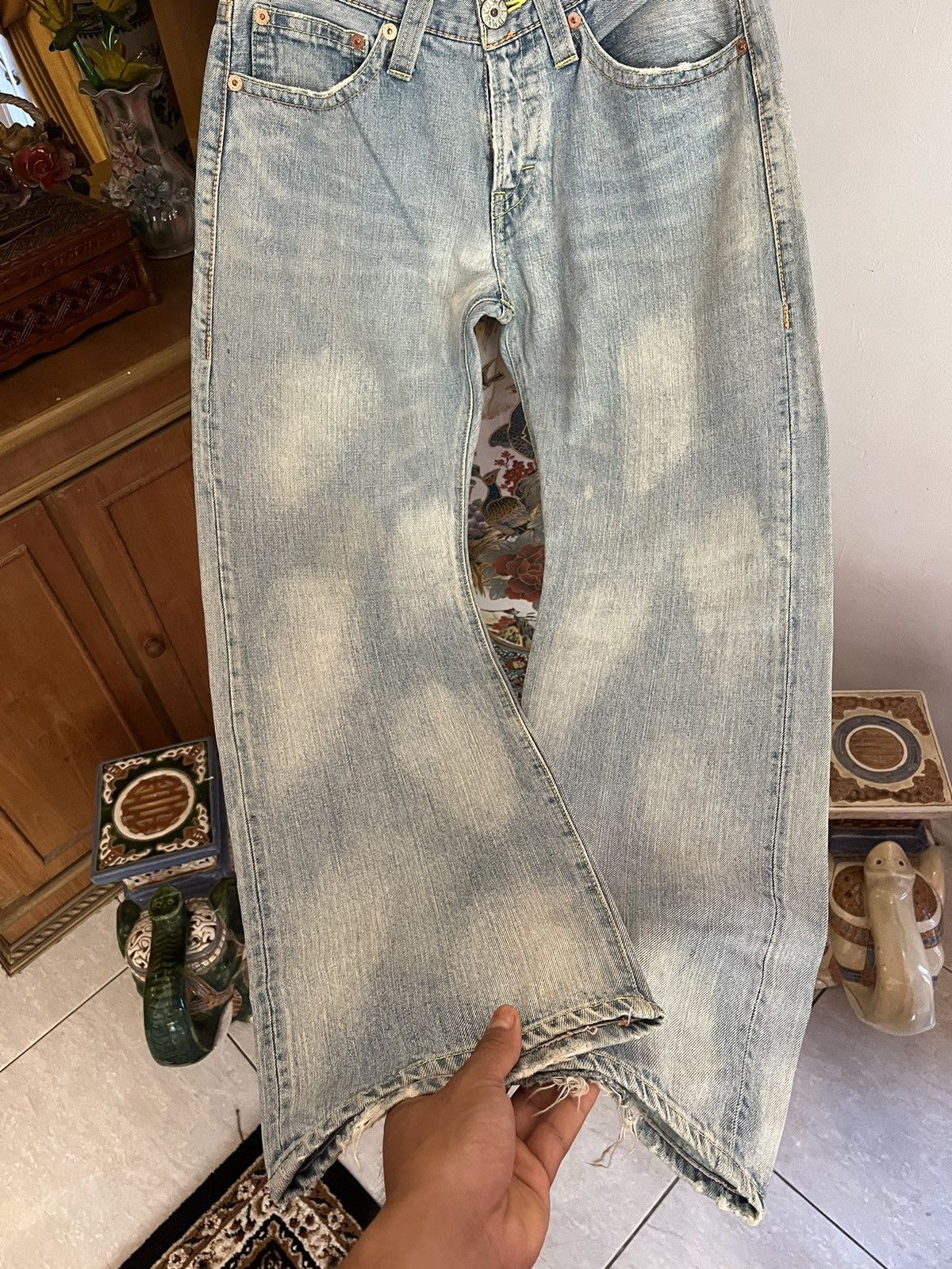 Japanese Brand Y2K Cocolulu Back Print Jean🇯🇵 Size US 31 - 8 Thumbnail