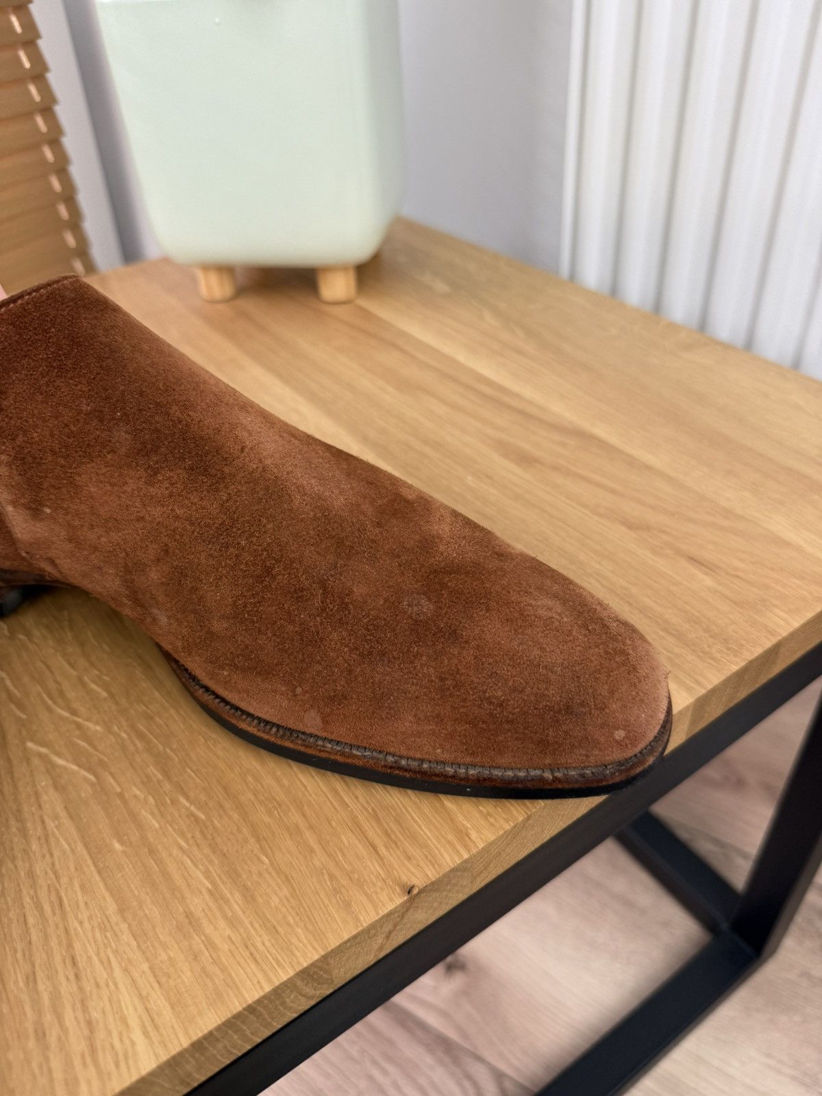 Crockett & Jones CROCKETT & JONES Loafers Brown Suede Leather Shoes Made in 🇬🇧 Size US 10 / EU 43 - 14 Thumbnail