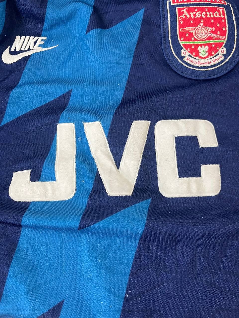 Nike Arsenal 1995 1996 Away Shirt Nike JVC Lightning Jersey Sz XL Size US XL / EU 56 / 4 - 6 Thumbnail