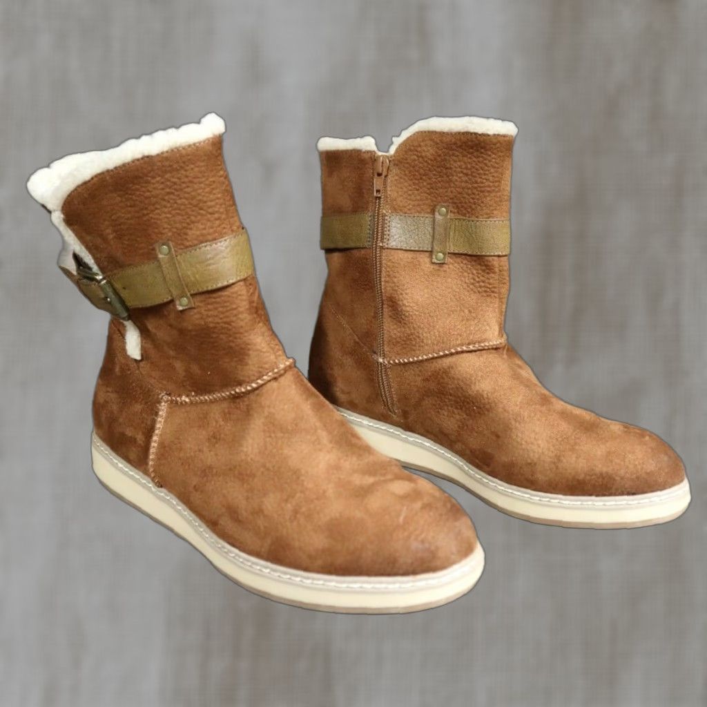 Vintage VINTAGE White Mountain Boots Women's Taite Burnished Fabric US 11M Brown Boots Women's US 11M Brown Size US 11 / IT 41 - 1 Thumbnail