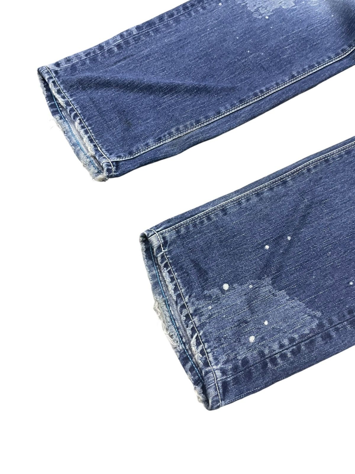 GOSTAR DE FUGA × Vanquish × semanticdesign Vanquish Japan Crossed Whiskers Blue Wash Rockstars Jeans Size US 34 / EU 50 - 7 Thumbnail
