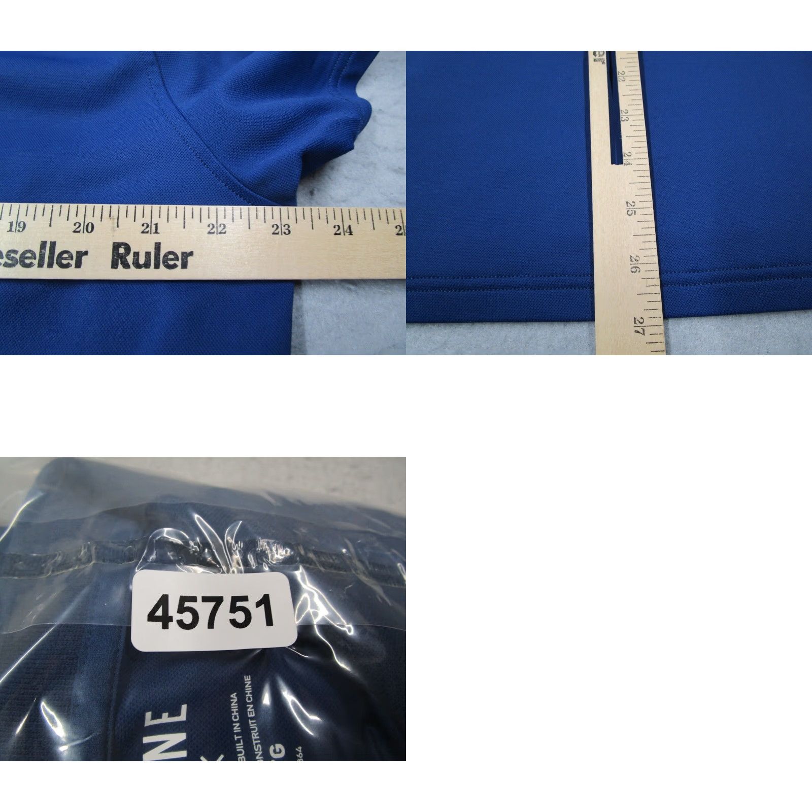 Rhone Rhone Polo Mens Extra Large Blue Short Sleeve Performance Golf Shirt Size US XL / EU 56 / 4 - 8 Thumbnail