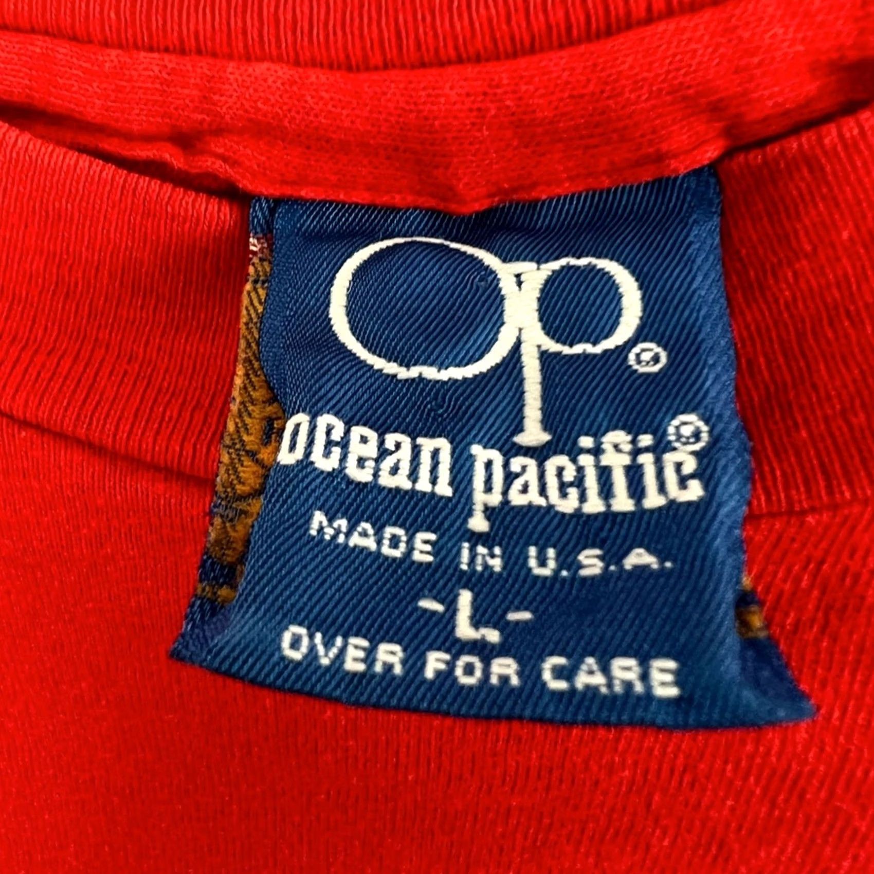 Ocean Pacific VINTAGE Ocean Pacific Surf T-Shirt USA Made - SIZE L RARE Red Men 1986 OP Single Stitch Shirt Size US L / EU 52-54 / 3 - 5 Thumbnail
