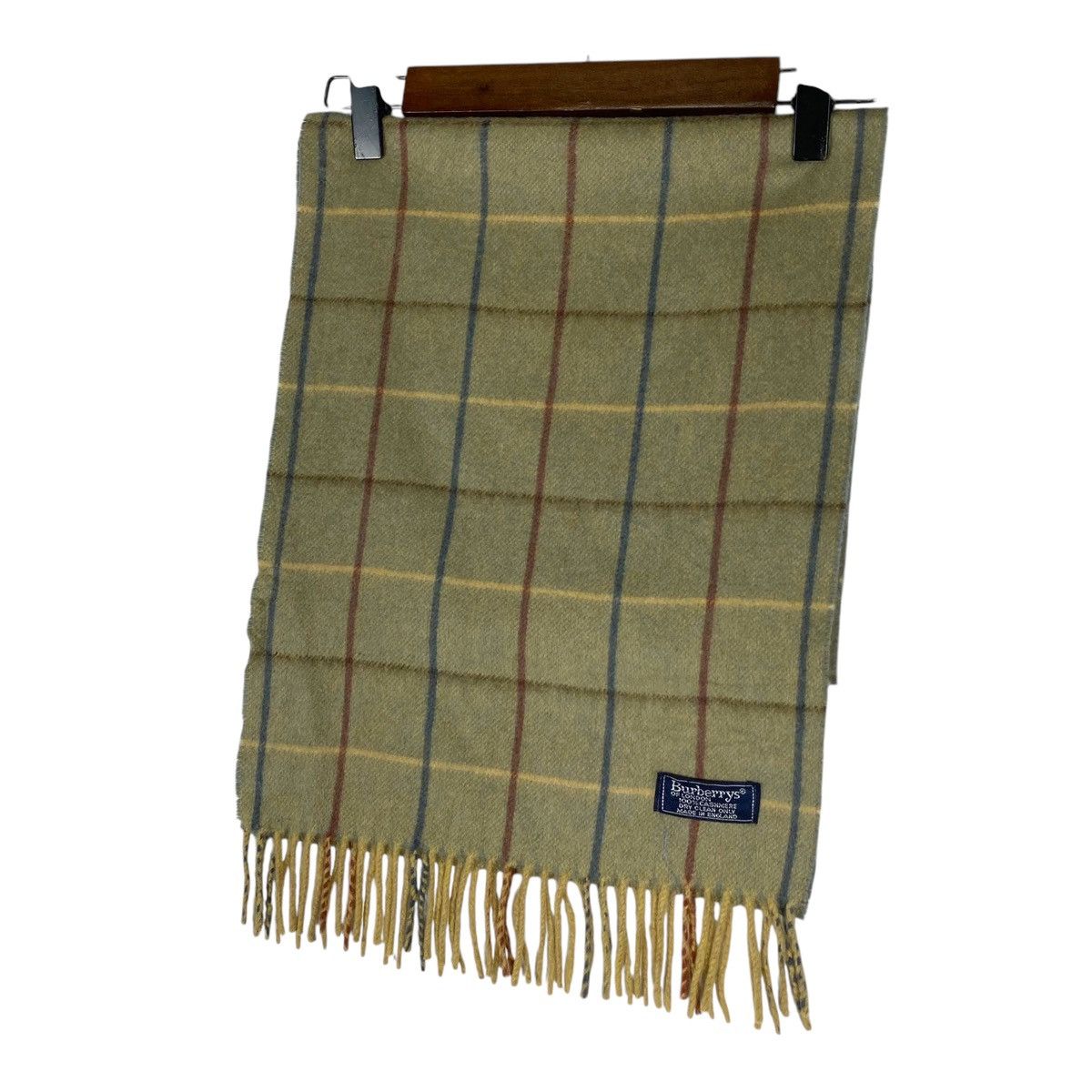 Burberry × Vintage Vintage Burberrys Nova Checked Cashmere Scarf Muffler Size ONE SIZE - 4 Thumbnail