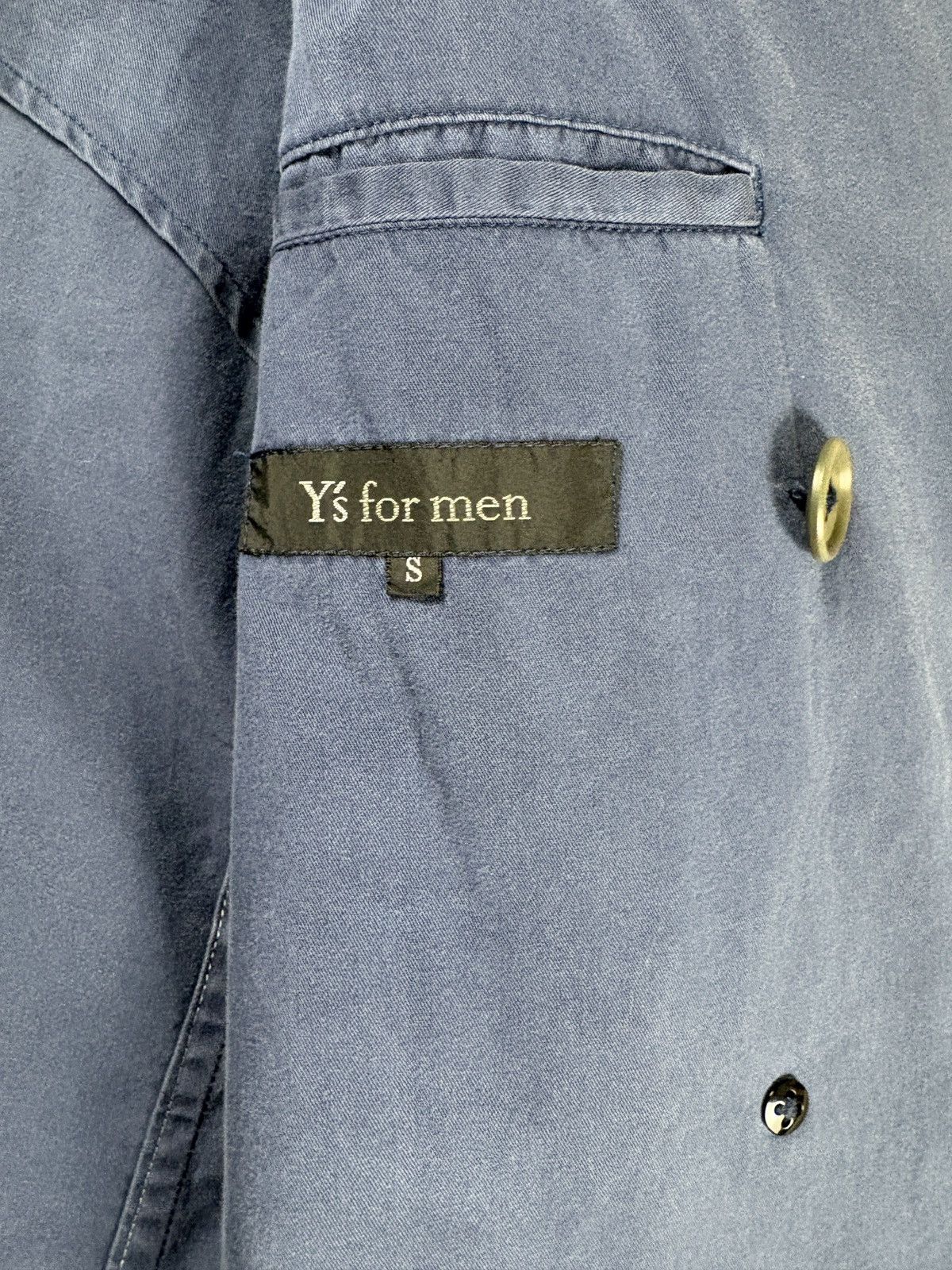 Yohji Yamamoto Yohji Yamamoto Asymetric Tailored Jacket Navy Size 48R - 9 Thumbnail