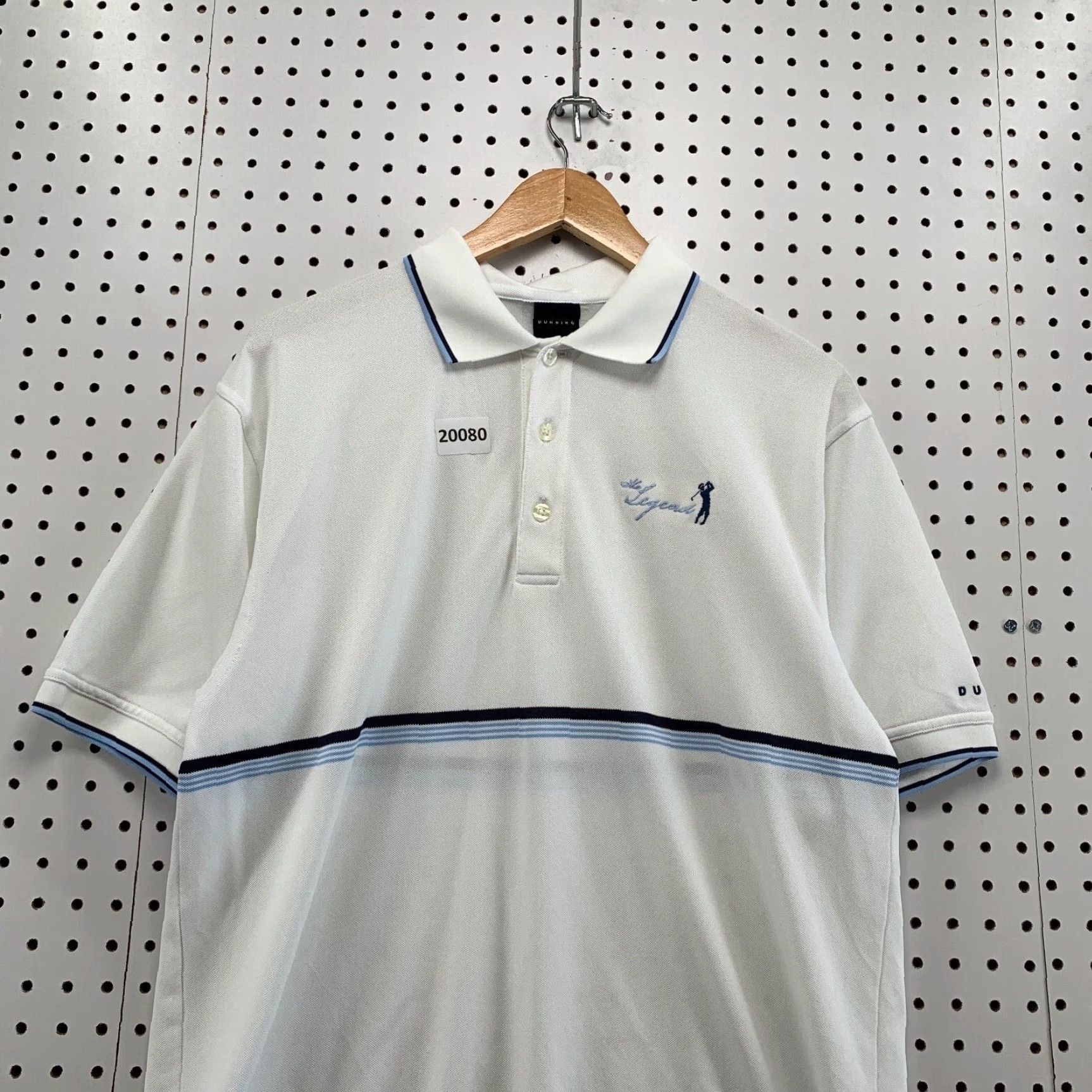 Vintage VINTAGE Dunning Golf Polo Shirt White The Legends Mens Medium Short Sleeve Collar 21x31 Size US M / EU 48-50 / 2 - 6 Thumbnail
