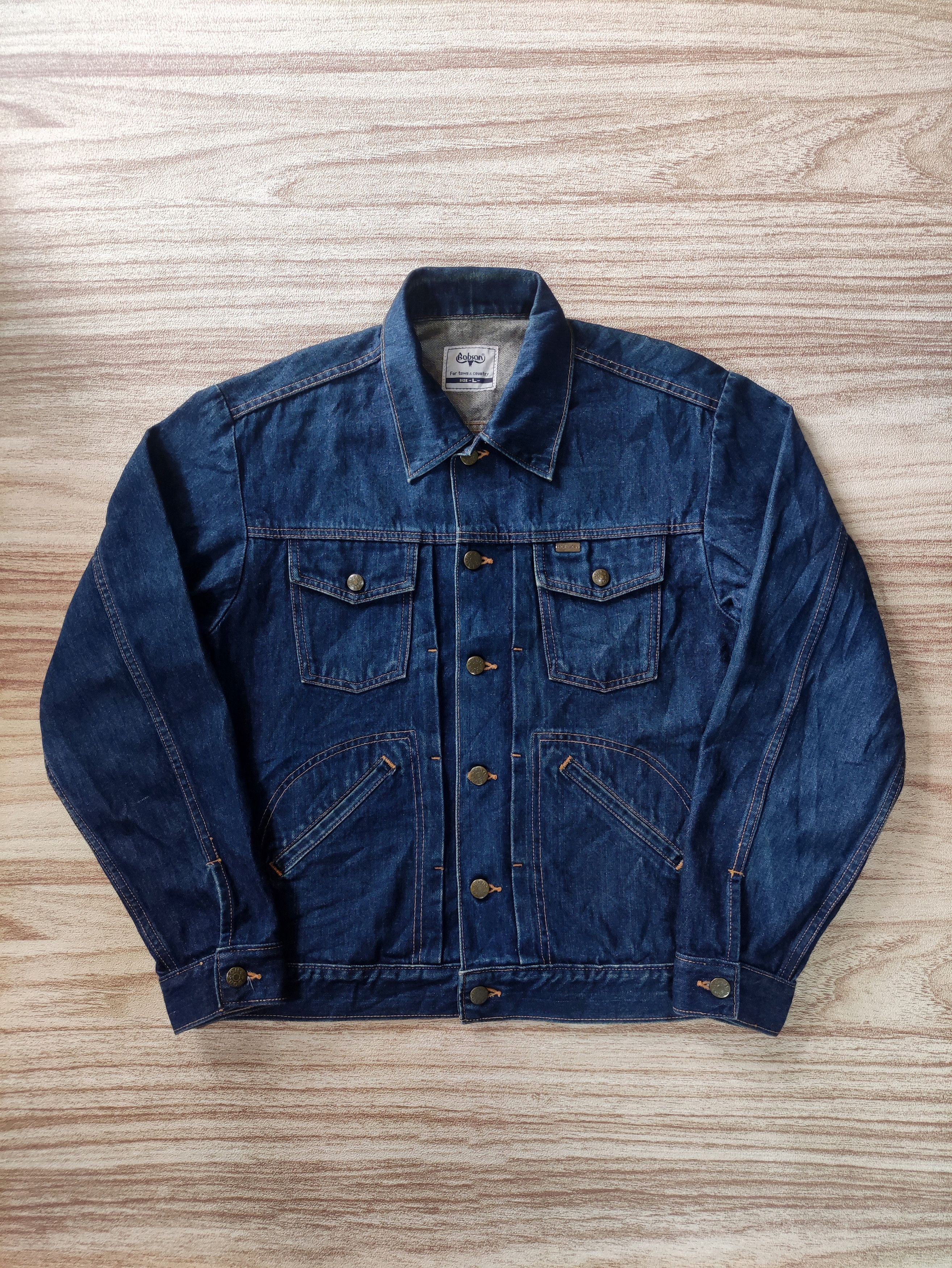 Japanese Brand BOBSON DENIM JACKET Size US L / EU 52-54 / 3 - 2 Thumbnail