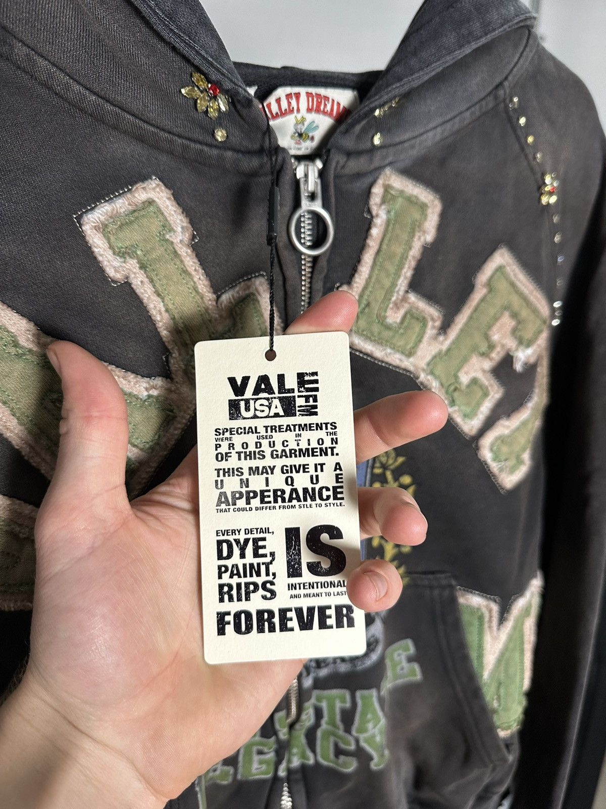 Vale VALE Lives Forever “Gem” Zip Up Hoodie Size US M / EU 48-50 / 2 - 3 Thumbnail