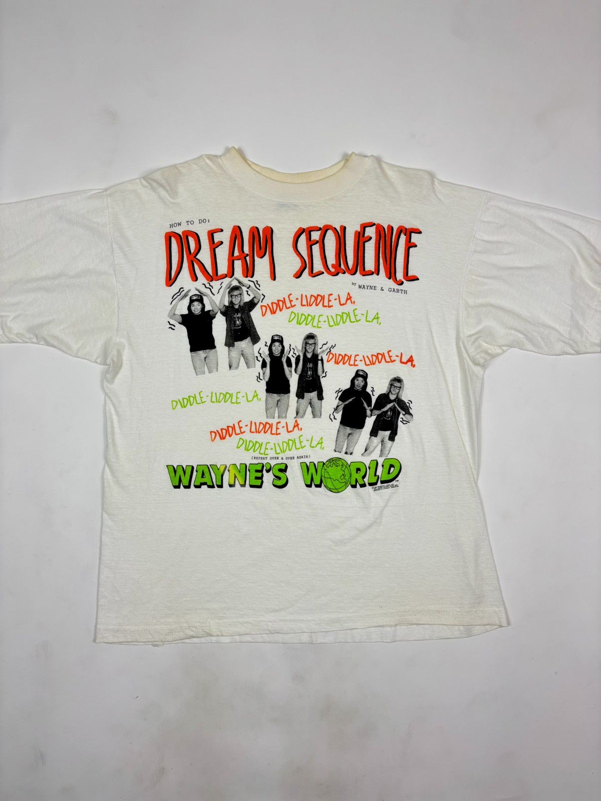 Vintage 1992 Wayne’s World “Dream Sequence” Licensed Promo Tee Size US L / EU 52-54 / 3 - 2 Thumbnail