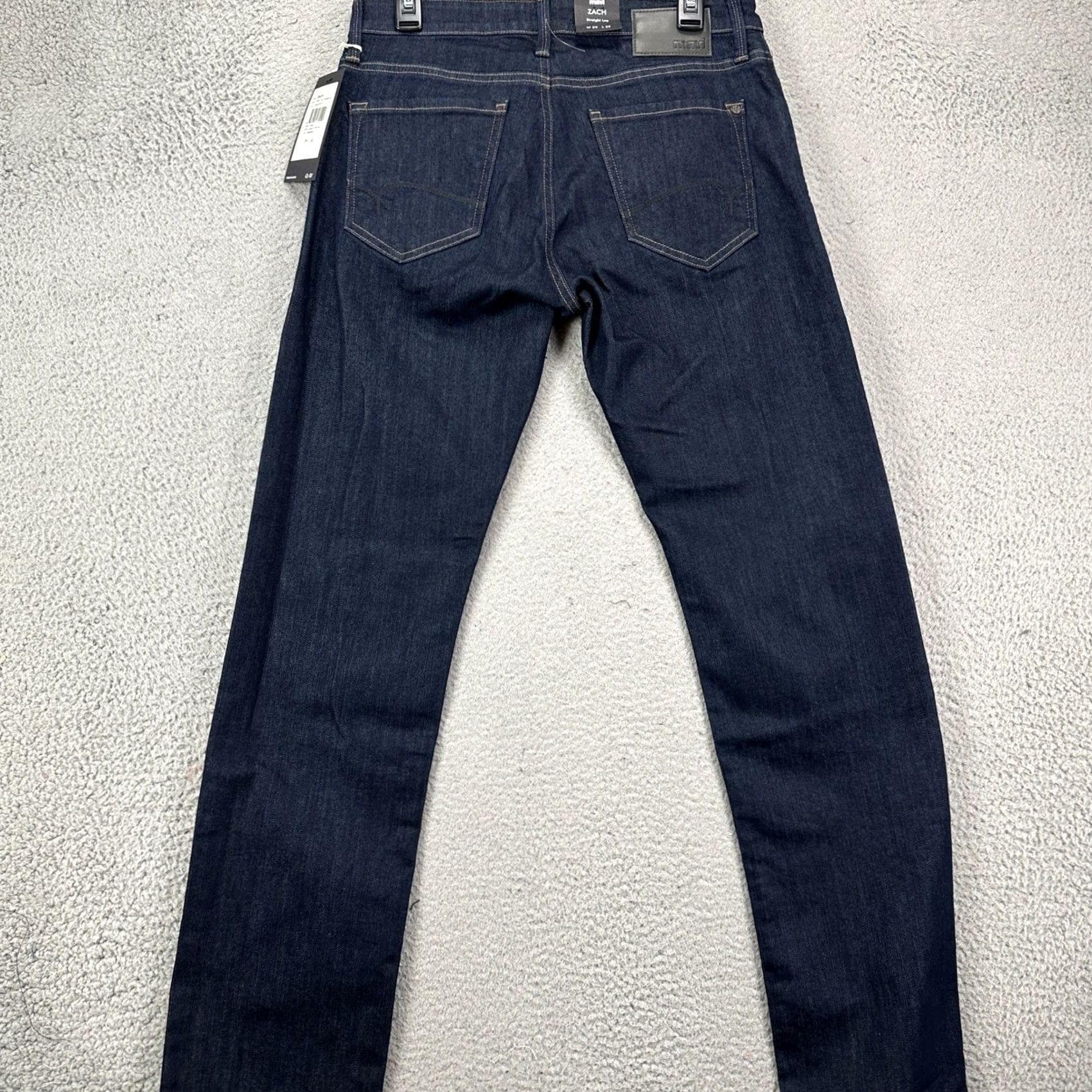 Mavi Mavi Jeans Zach Straight Leg Mens 29X32 Blue Dark Washed 5 Pockets Stretch NEW Size US 29 - 3 Thumbnail