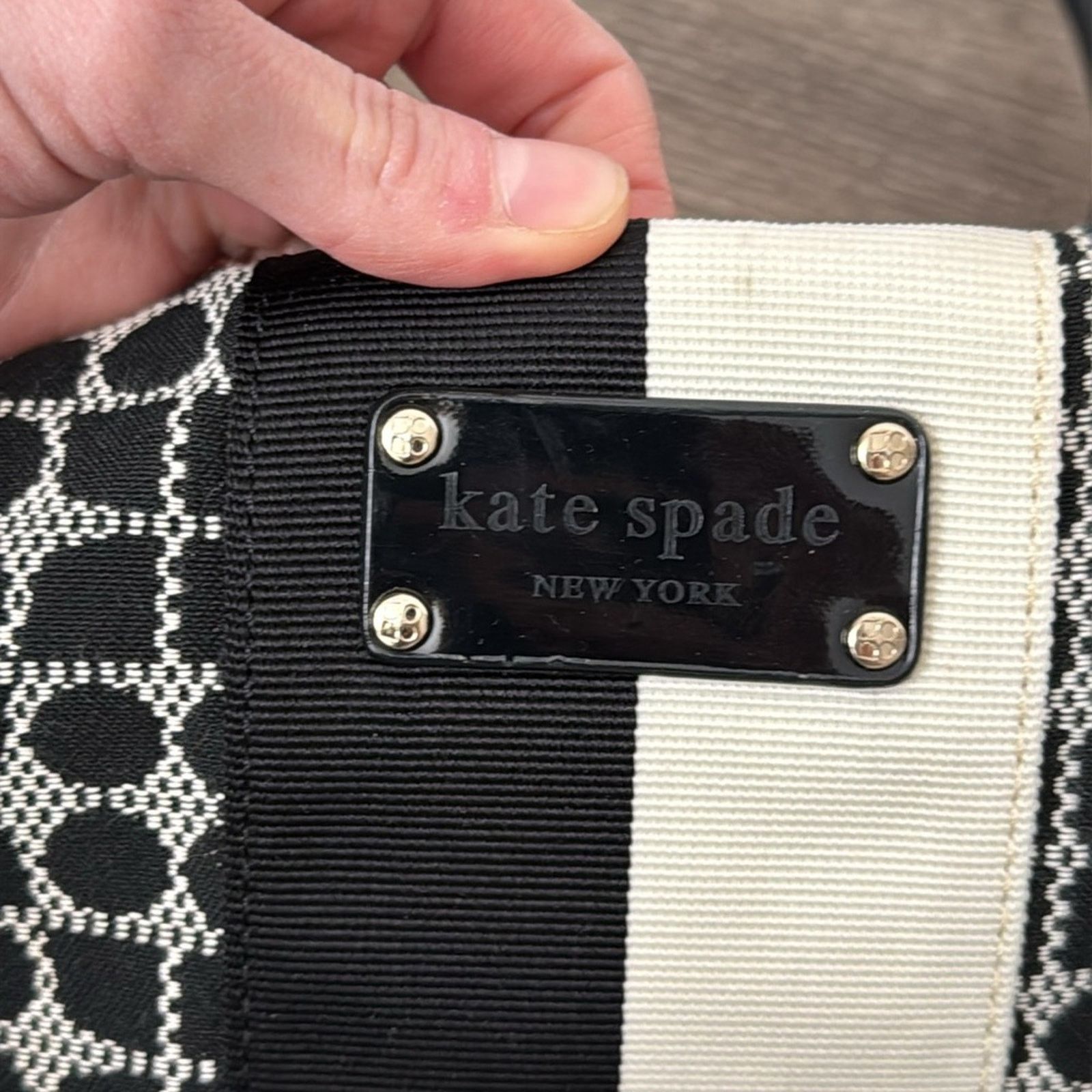 Kate Spade Kate Spade Stevie Classic Noel Black Y2K Bag Size ONE SIZE - 3 Thumbnail