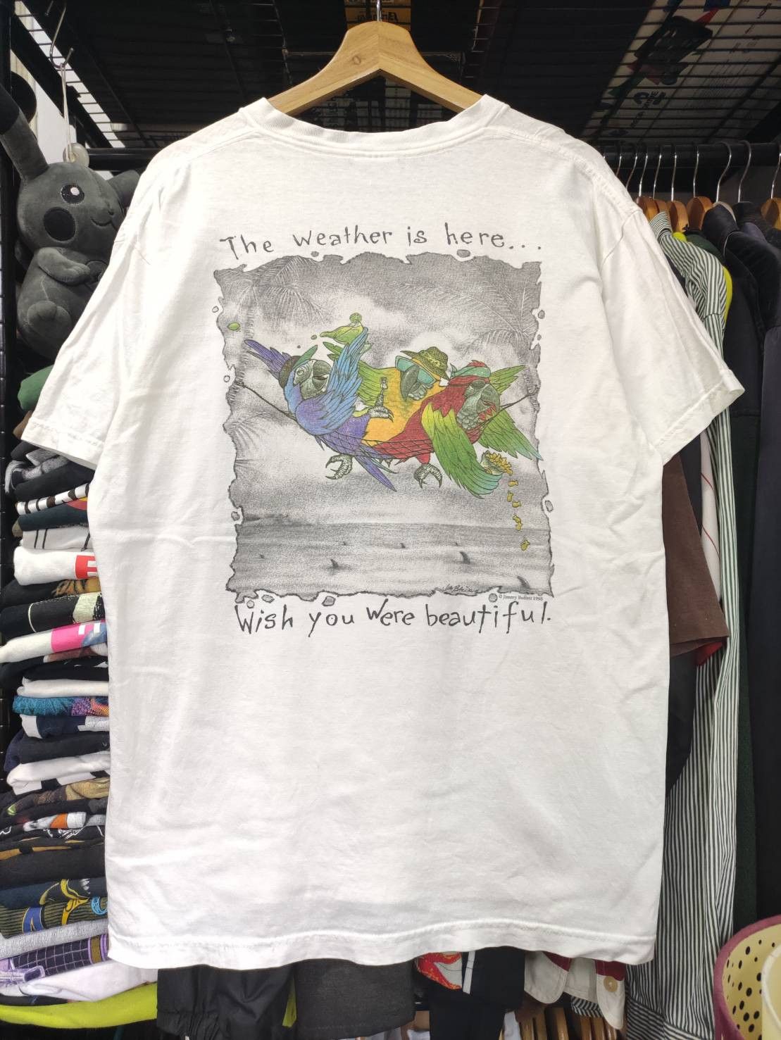 Band Tees Vtg 90's Jimmy Buffet Margaritaville Orlando T-Shirt Size US L / EU 52-54 / 3 - 8 Thumbnail