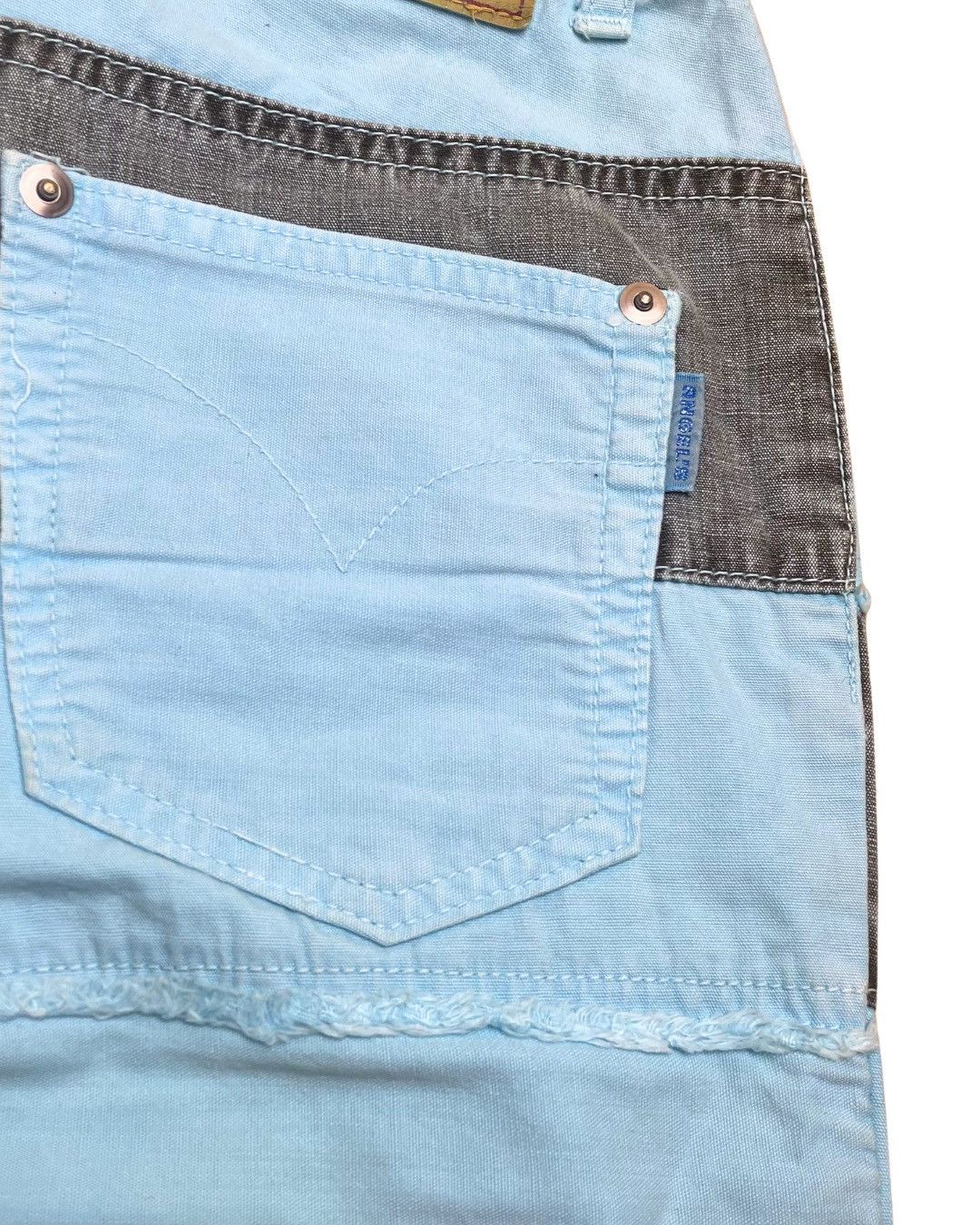 Angel Blue Angel Blue Diary Archival Horizontal Patchwork Denim Jeans Size 25" / US 0 / IT 36 - 5 Thumbnail