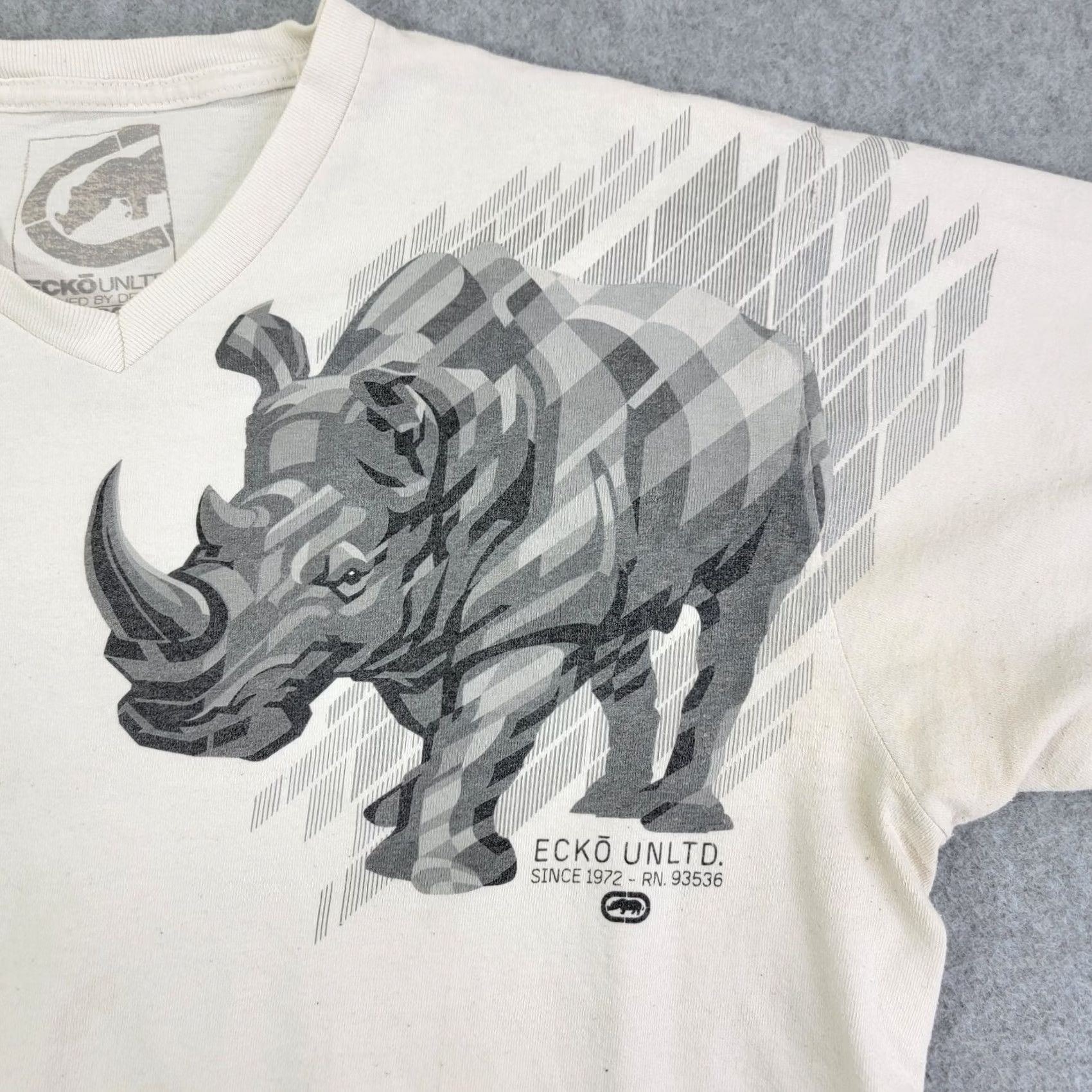 Ecko Unltd. Ecko Unltd Shirt Mens Large Graphic Rhino Graffiti Skater Y2K distressed Shirt Size US L / EU 52-54 / 3 - 2 Thumbnail
