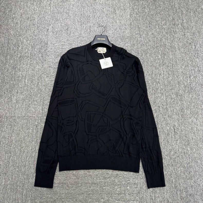 Hermes Hermes Cup Print Wool Knit Sweater Size US M / EU 48-50 / 2 - 1 Thumbnail