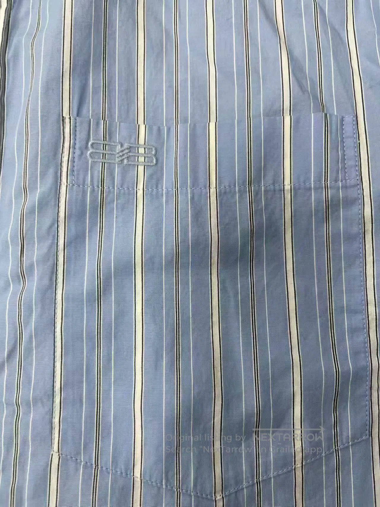 Balenciaga Balenciaga Color-Blocked Striped Lapel Shirt Men. Size US XL / EU 56 / 4 - 3 Thumbnail