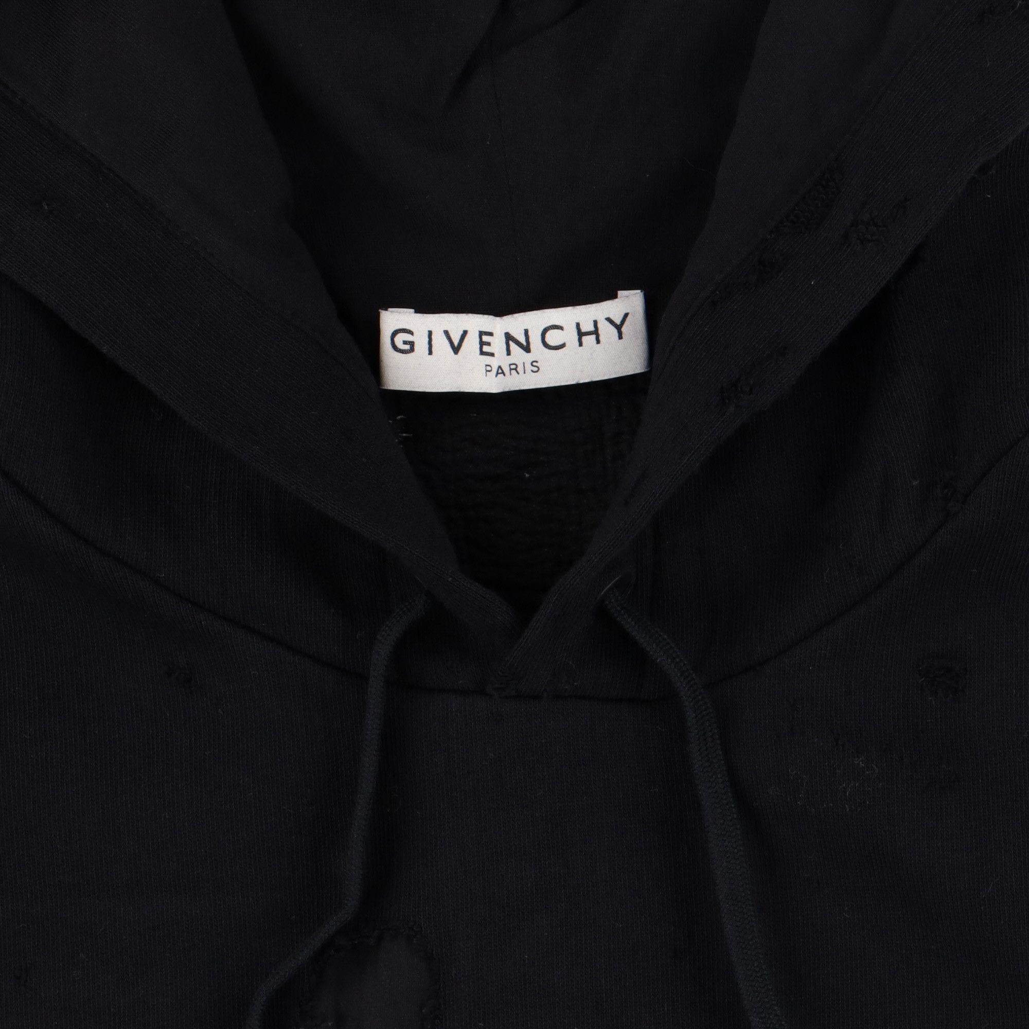Givenchy Black and Gold Destroyed Blurred Logo Hoodie Size S / US 4 / IT 40 - 5 Thumbnail