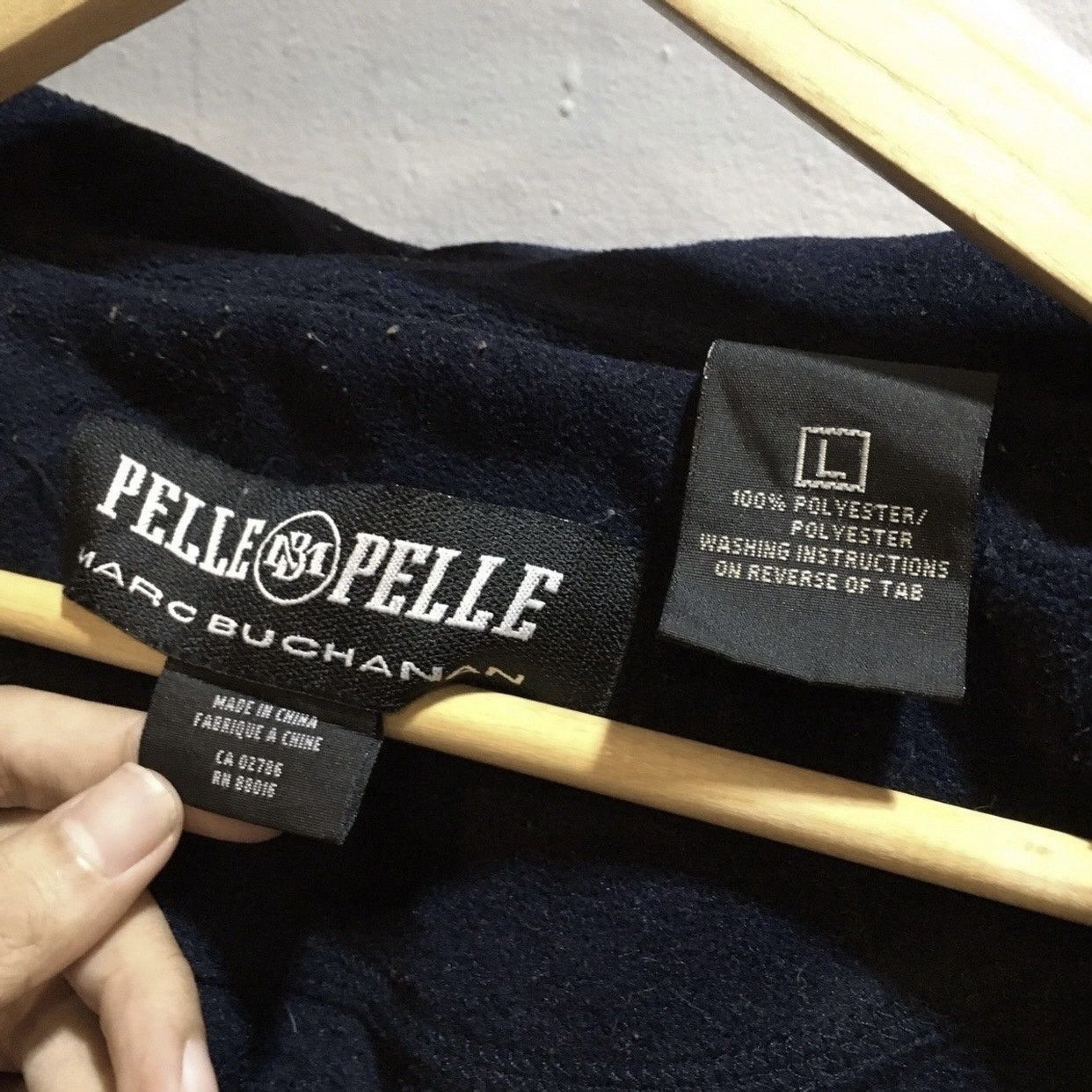 Pelle Pelle Vintage Pelle Pelle Marc Buchanan Black Nylon Fleece Vest Size US L / EU 52-54 / 3 - 6 Thumbnail