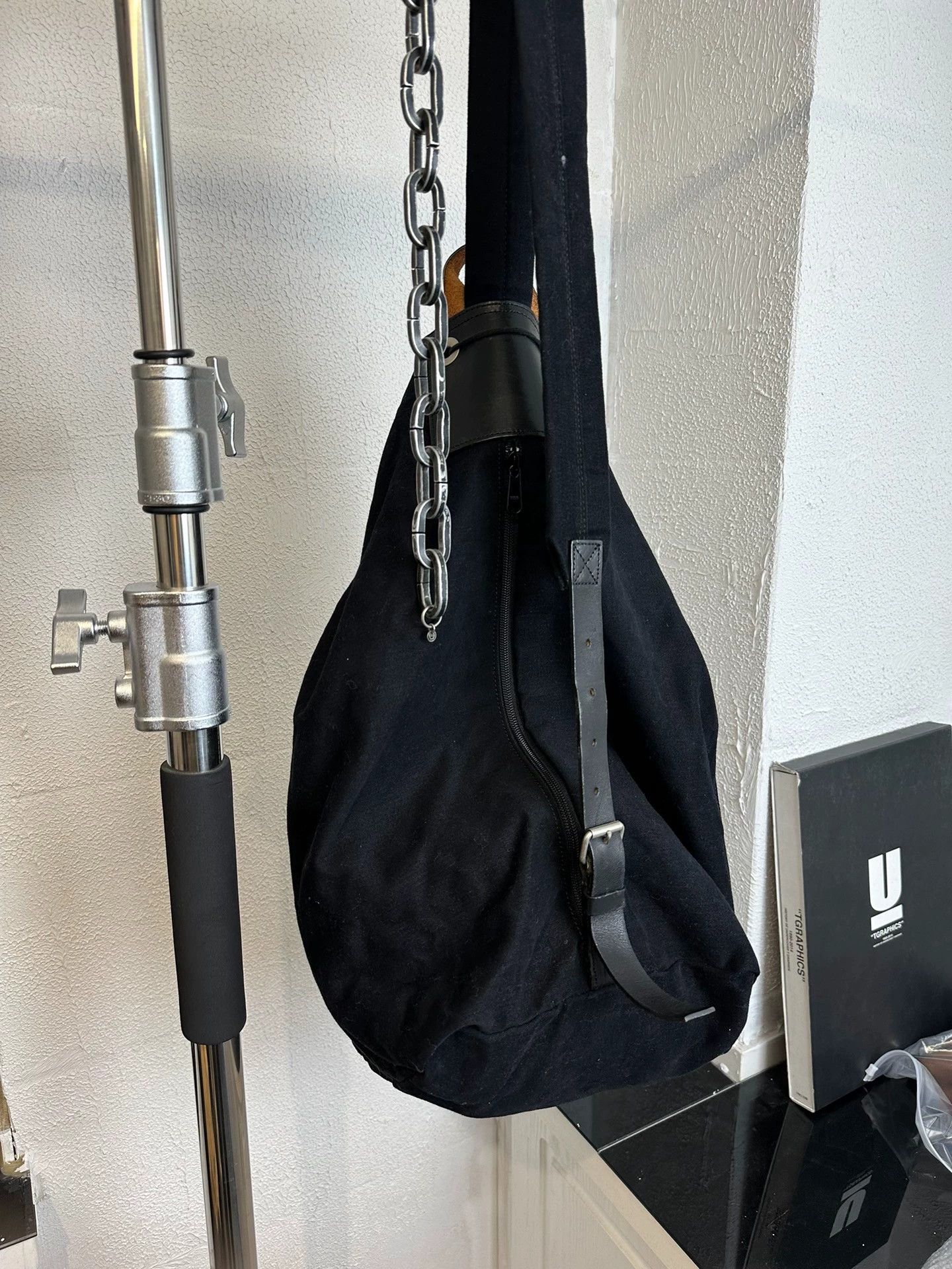 Yohji Yamamoto Yohji Yamamoto Y's Men's 3-Zipper Crossbody Bag Size ONE SIZE - 7 Thumbnail