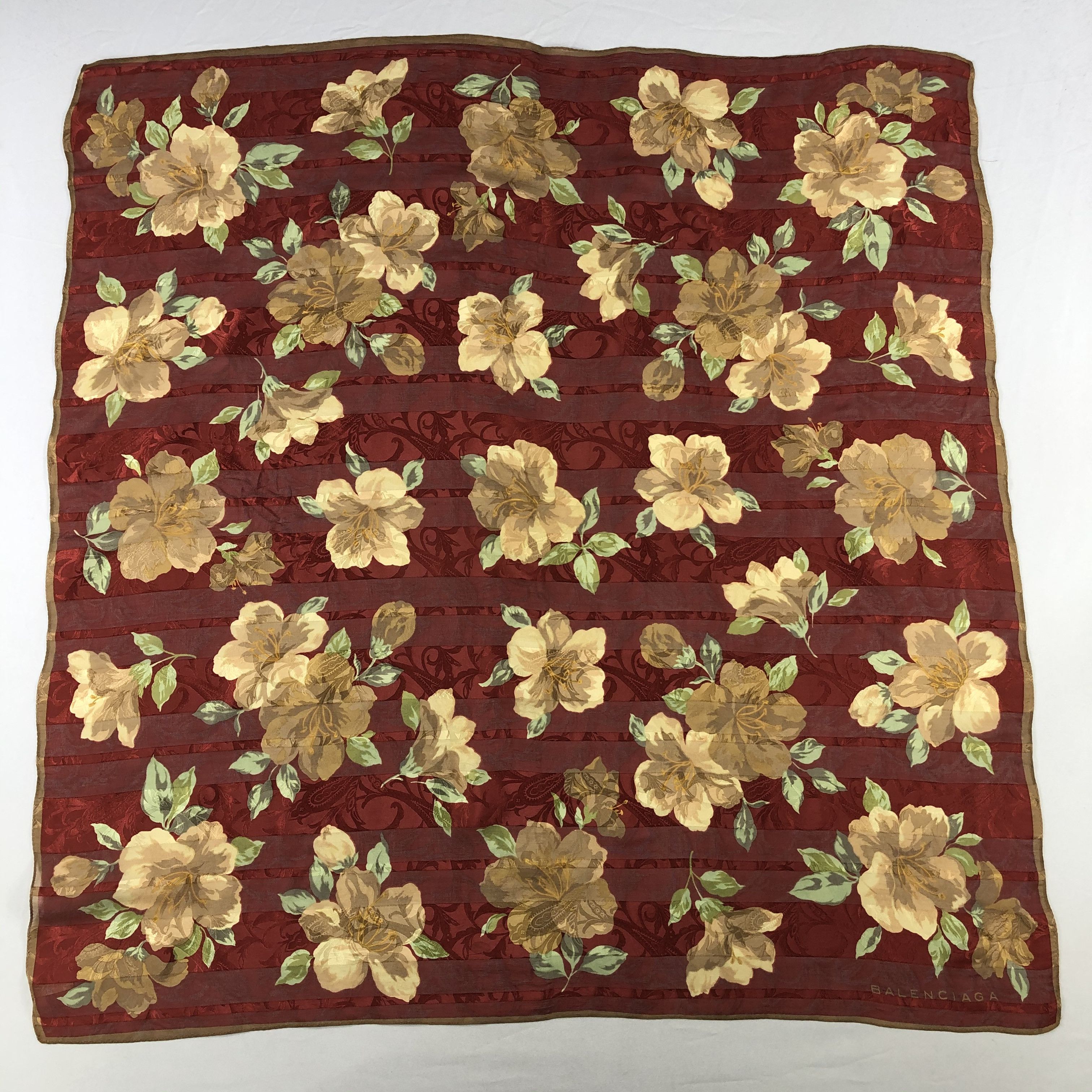 Vintage Vintage Balenciaga Silk Scarf Size ONE SIZE - 2 Thumbnail